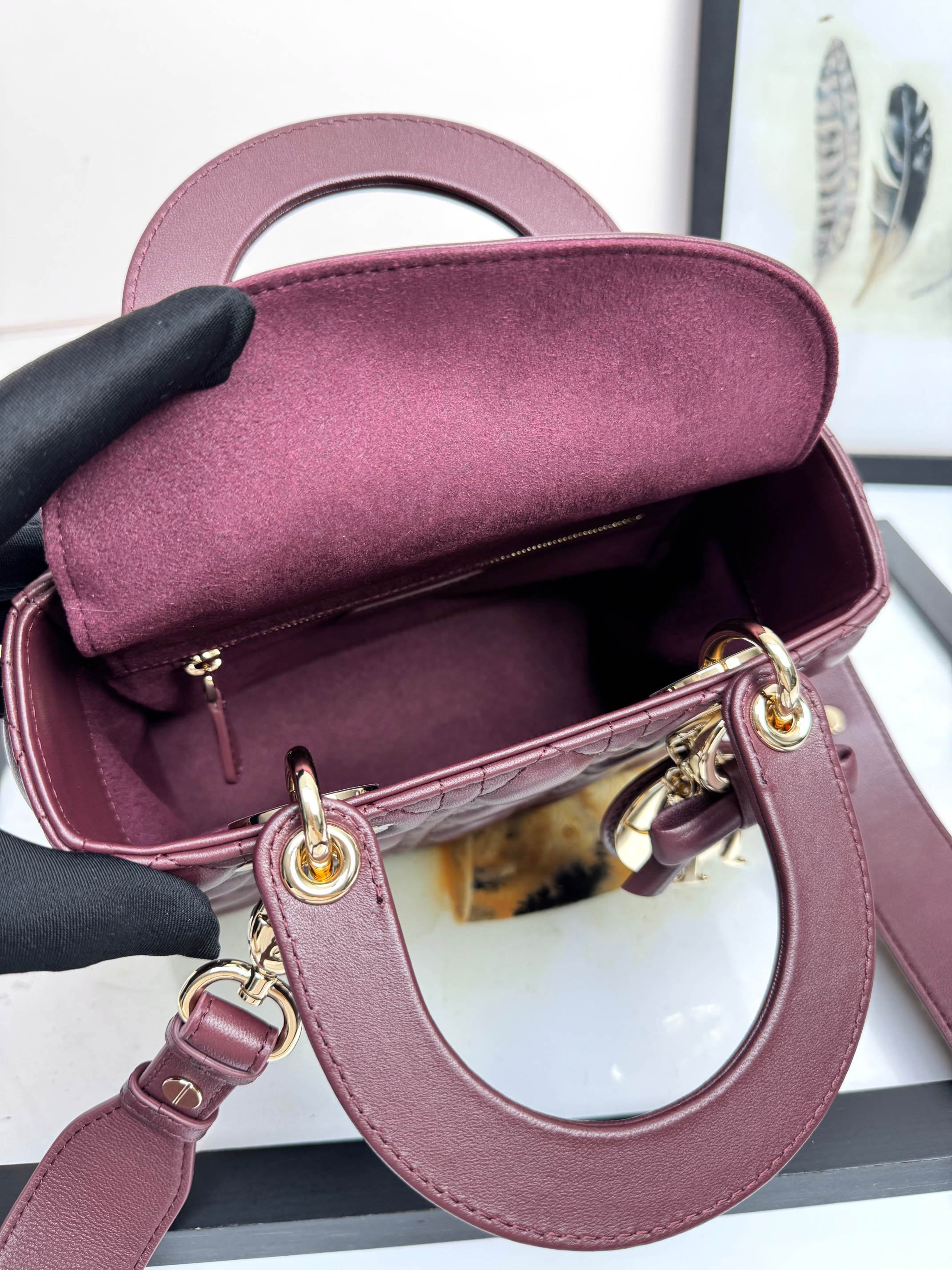 [TOP] Christian Dior Lady Dior Bags with Bow 20x16.5x8cm - 8 Color & GHW - 711 Luxury