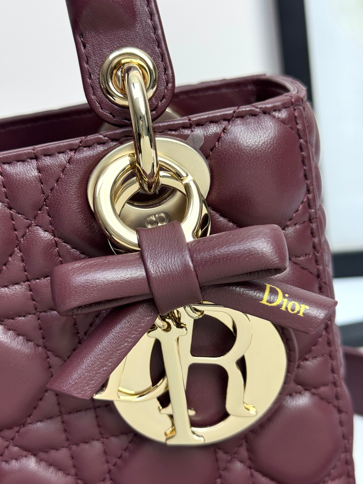 [TOP] Christian Dior Lady Dior Bags with Bow 20x16.5x8cm - 8 Color & GHW - 711 Luxury