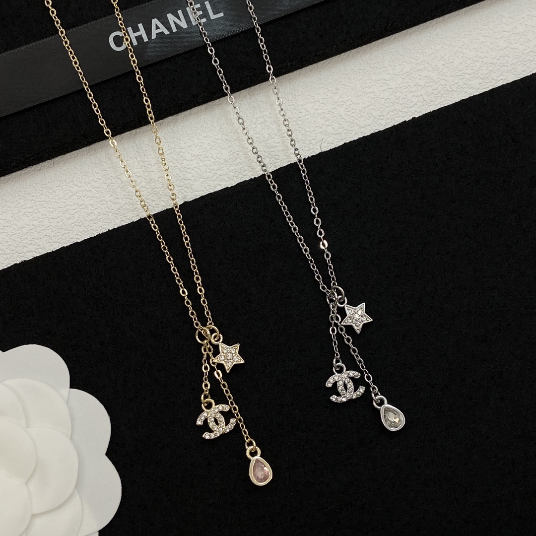 [TOP] CHANEL CC Necklace - 2 Colors