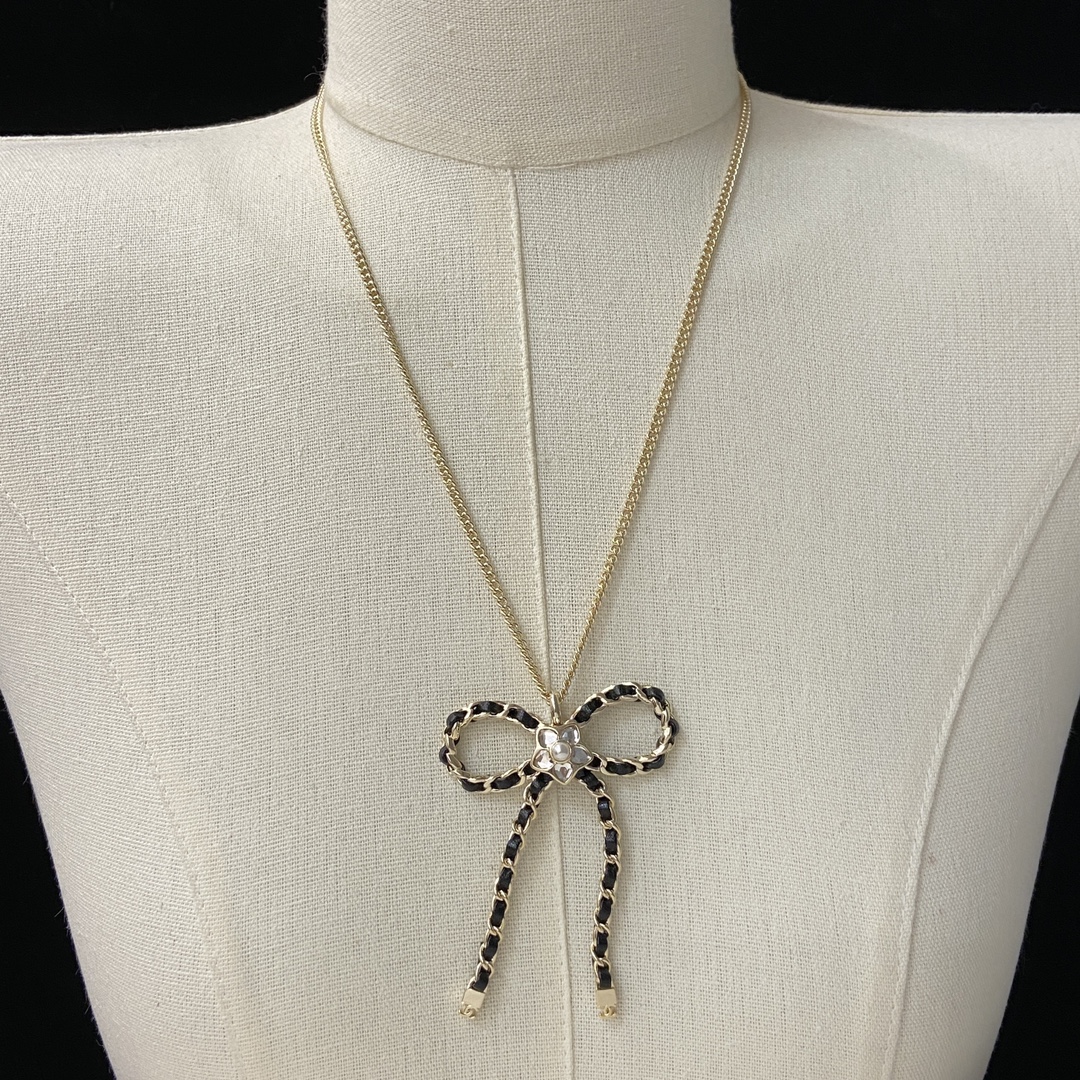 [TOP] CHANEL CC Necklace - Gold