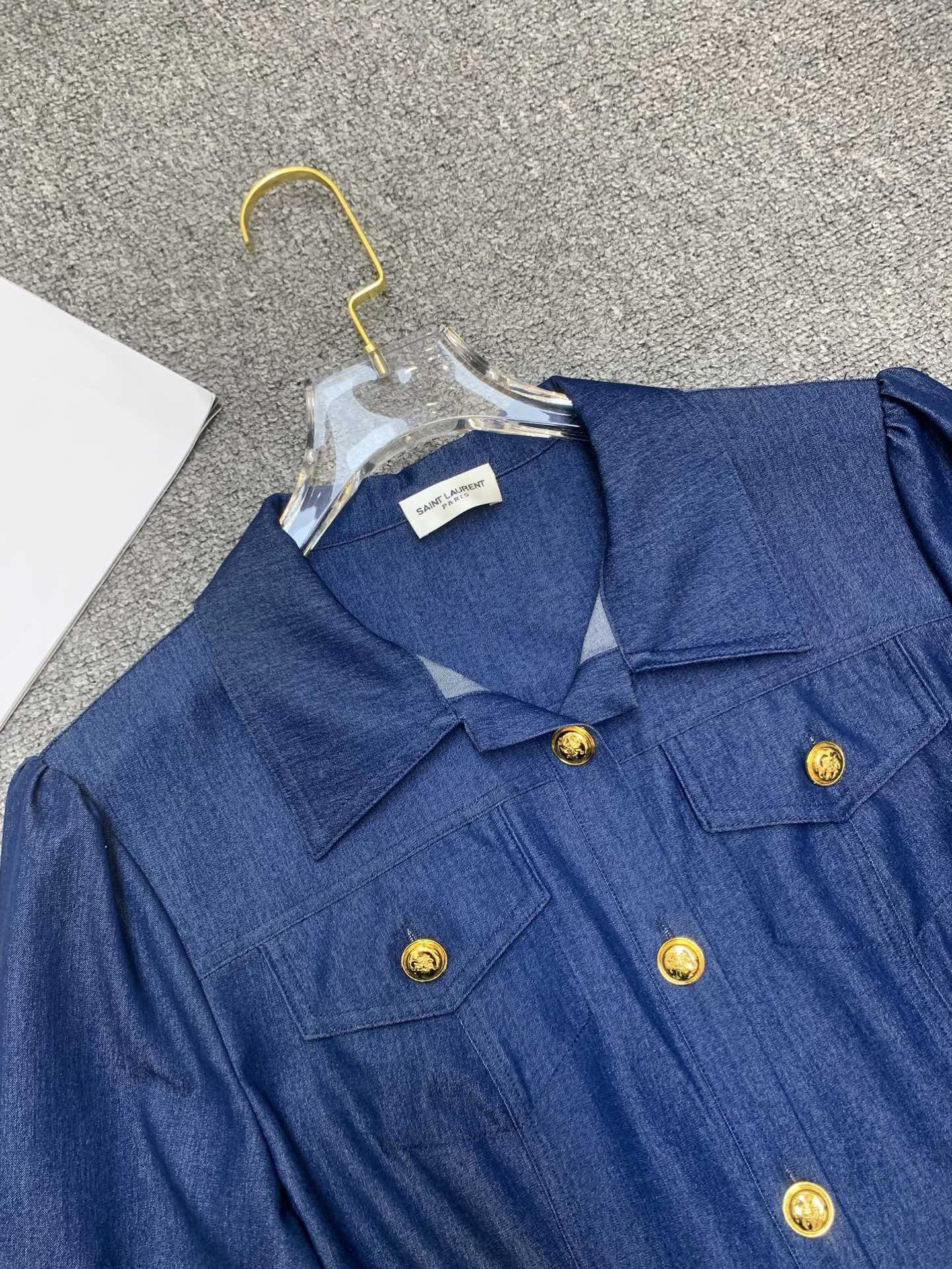 [TOP] Yves Saint Laurent YSL  Dress - Blue