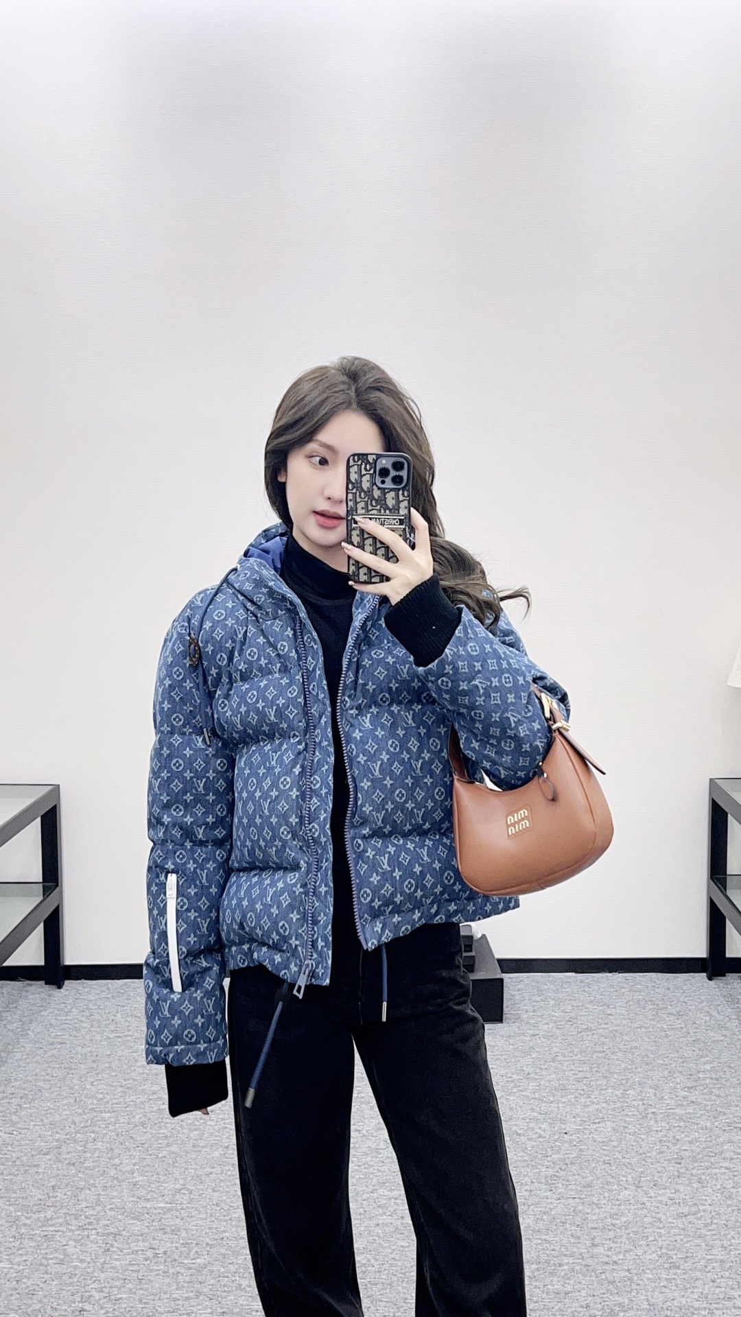 [TOP] Louis Vuitton LV Down Jacket - Blue