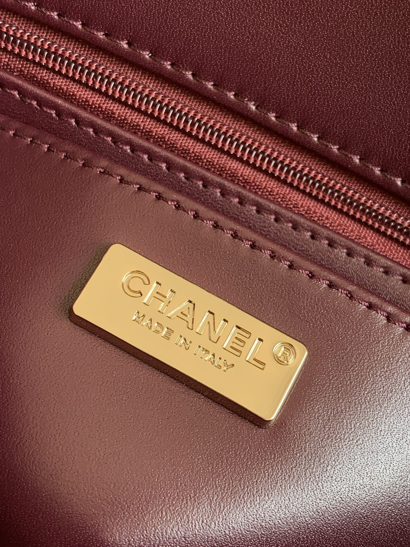 [TOP] CHANEL Classic Flap Bag CF Sequins 21*14*8cm - Red