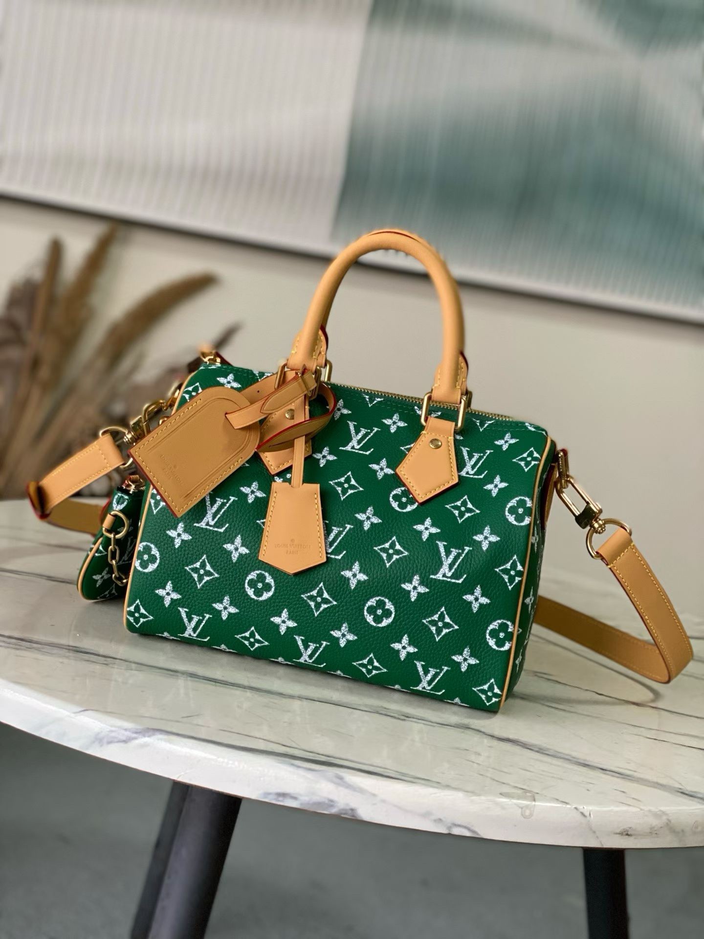 [TOP] Louis Vuitton LV Speedy 25 Bandoulière Bag 25x15x15cm - 2 Colors
