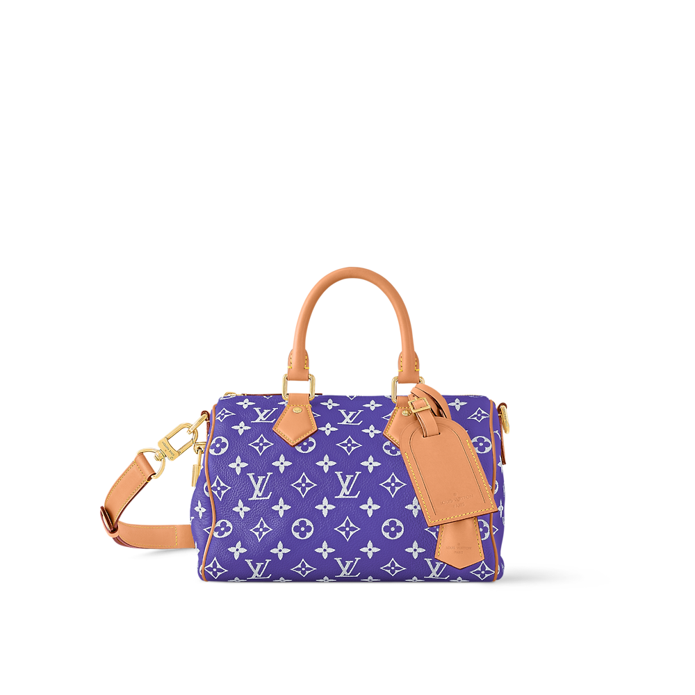 [TOP] Louis Vuitton LV Speedy 25 Bandoulière Bag 25x15x15cm - Purple