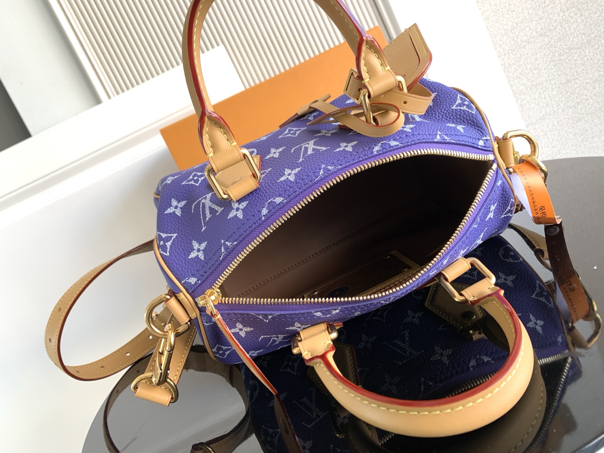 [TOP] Louis Vuitton LV Speedy 25 Bandoulière Bag 25x15x15cm - Purple