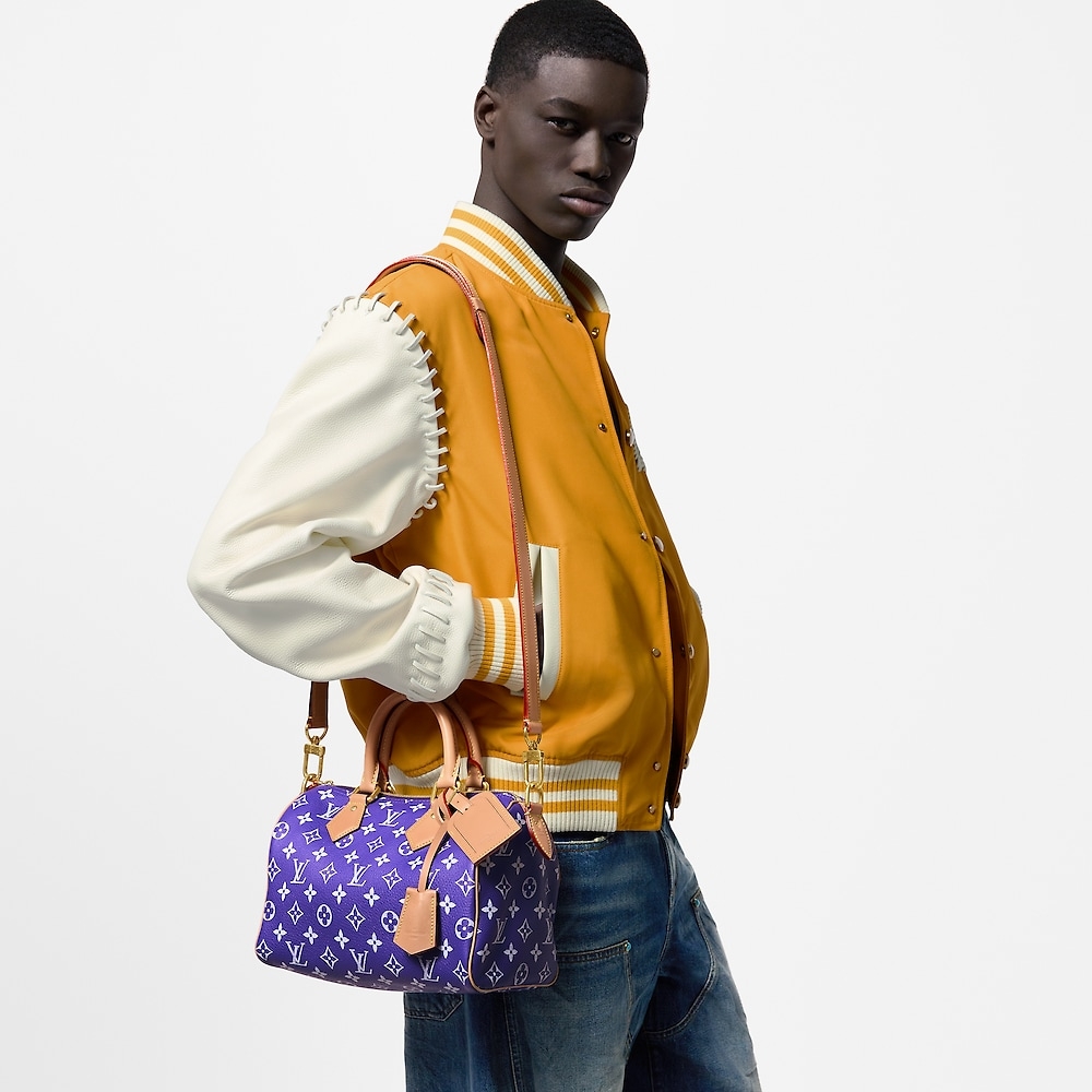 [TOP] Louis Vuitton LV Speedy 25 Bandoulière Bag 25x15x15cm - Purple