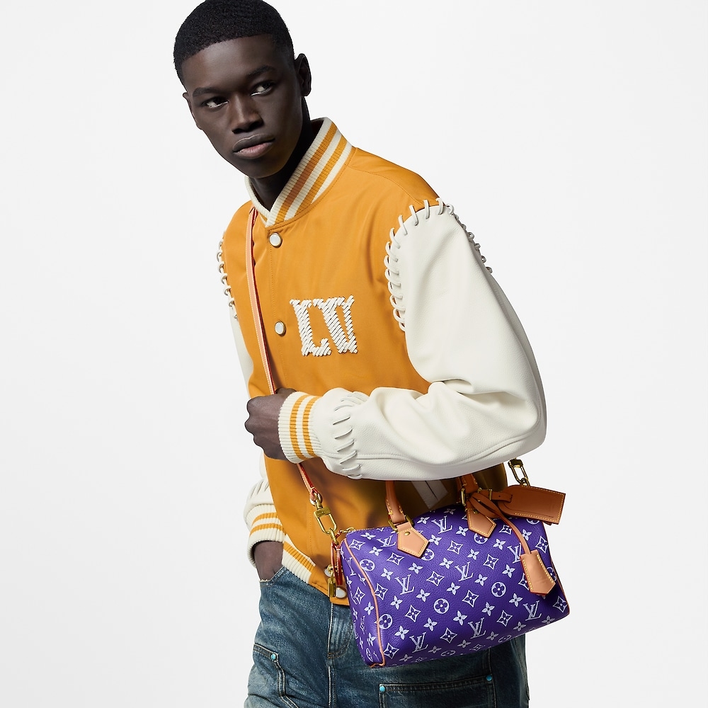 [TOP] Louis Vuitton LV Speedy 25 Bandoulière Bag 25x15x15cm - Purple