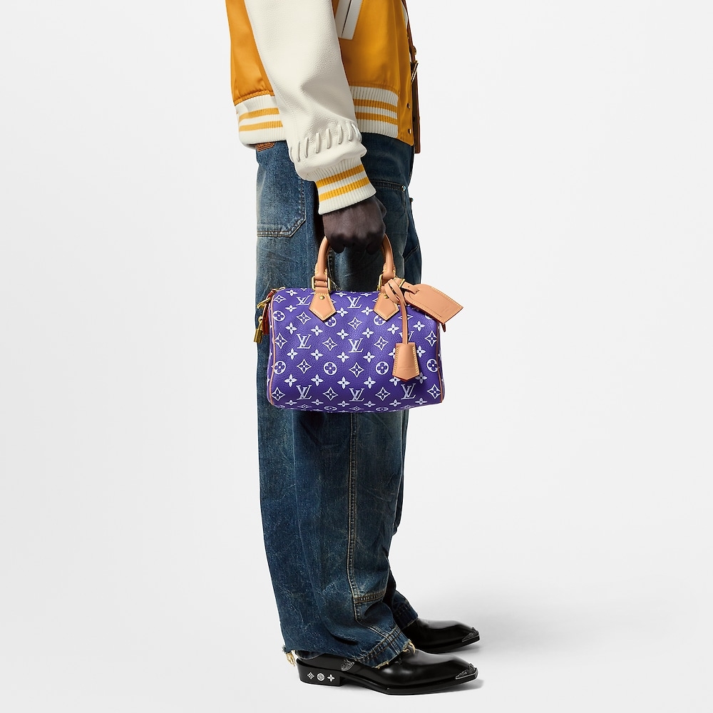 [TOP] Louis Vuitton LV Speedy 25 Bandoulière Bag 25x15x15cm - Purple