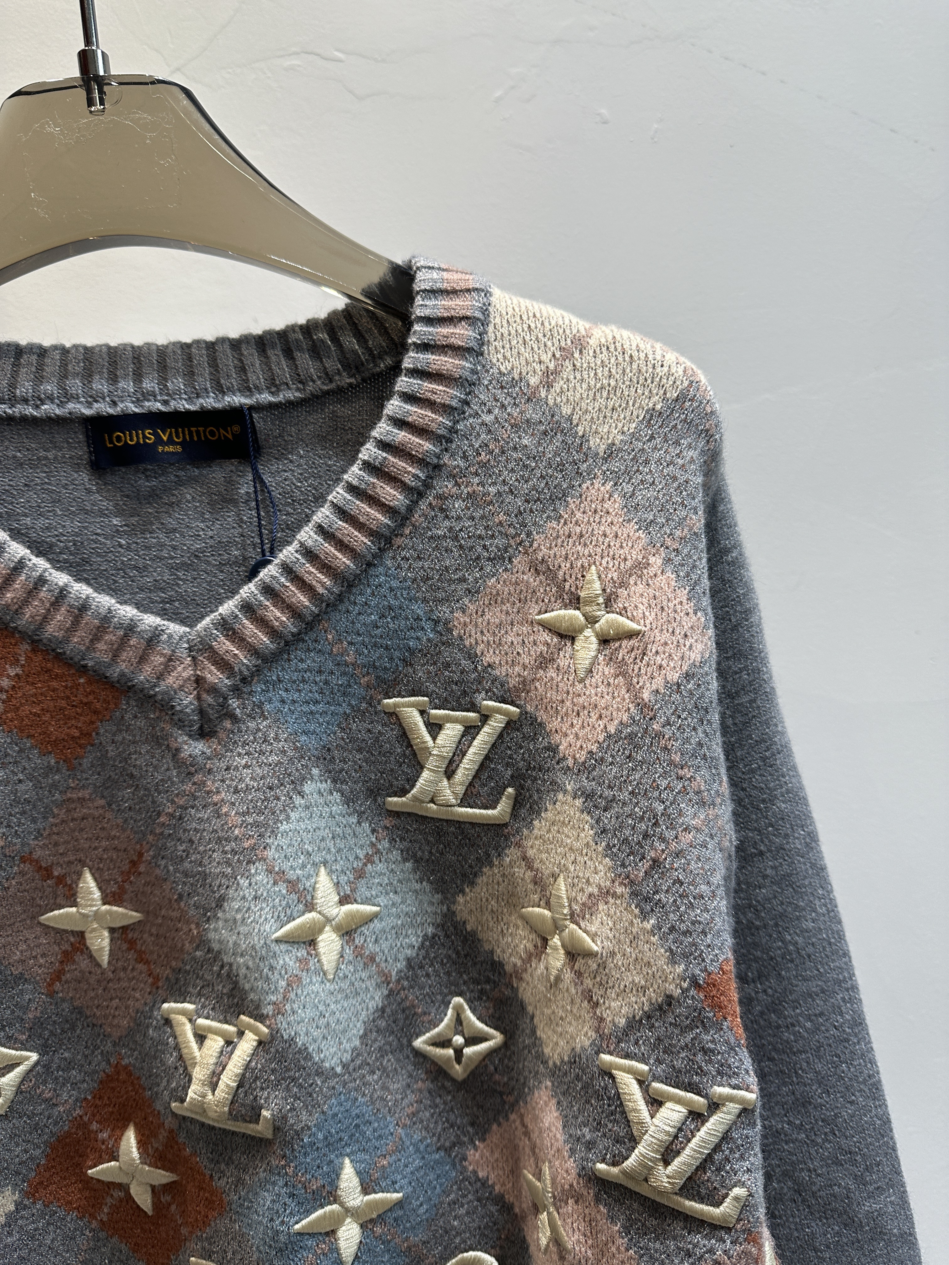 [TOP] Louis Vuitton LV Sweater -  Grey
