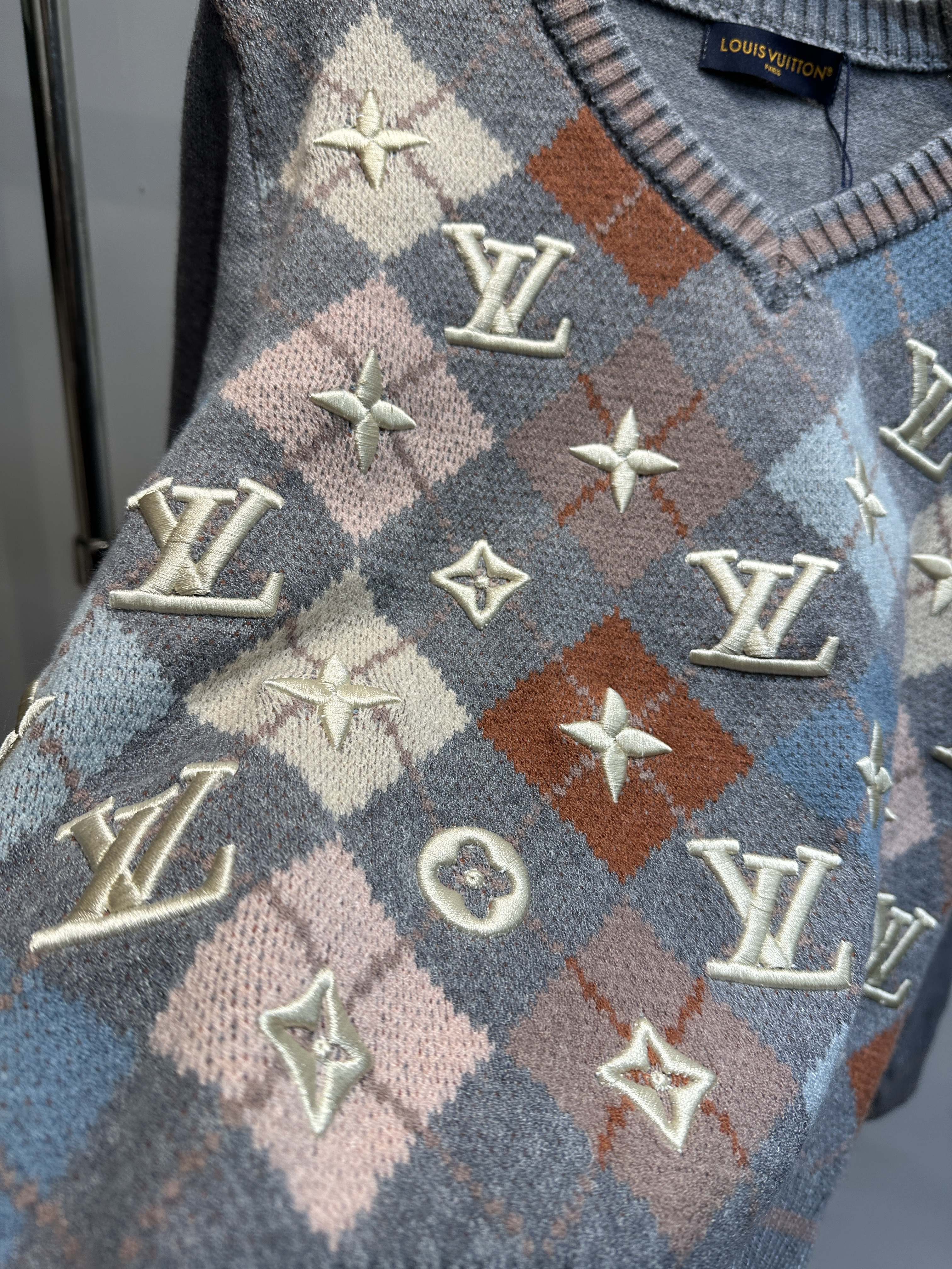 [TOP] Louis Vuitton LV Sweater -  Grey