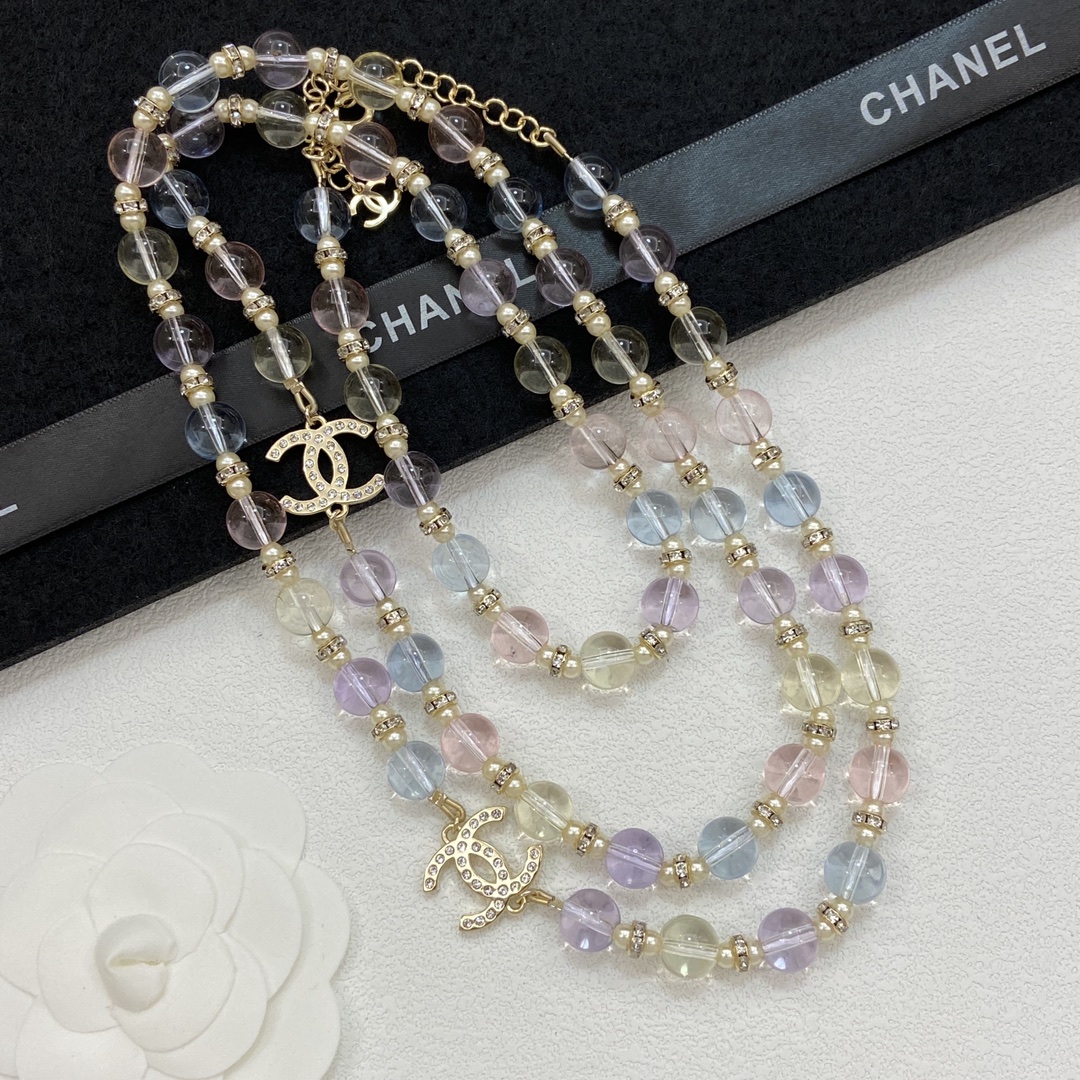 [TOP] CHANEL Long Necklace - Gold