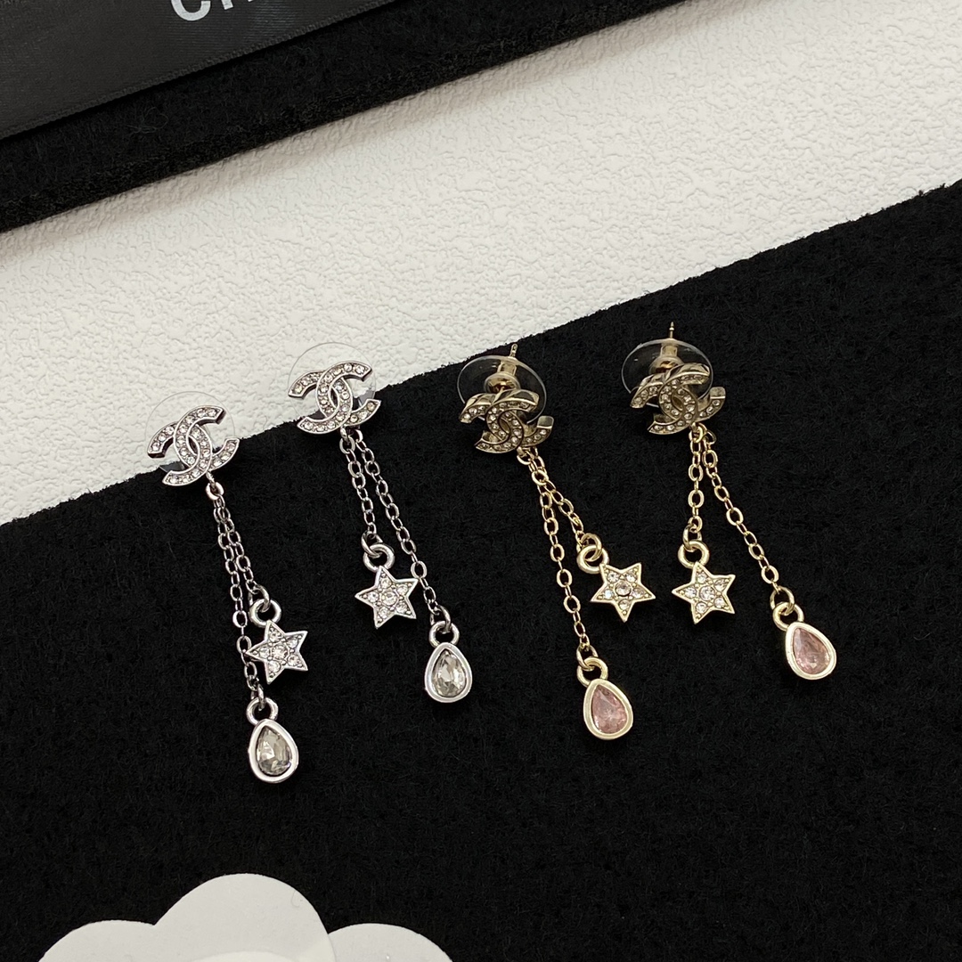 [TOP] CHANEL CC Earrings - 2 Colors