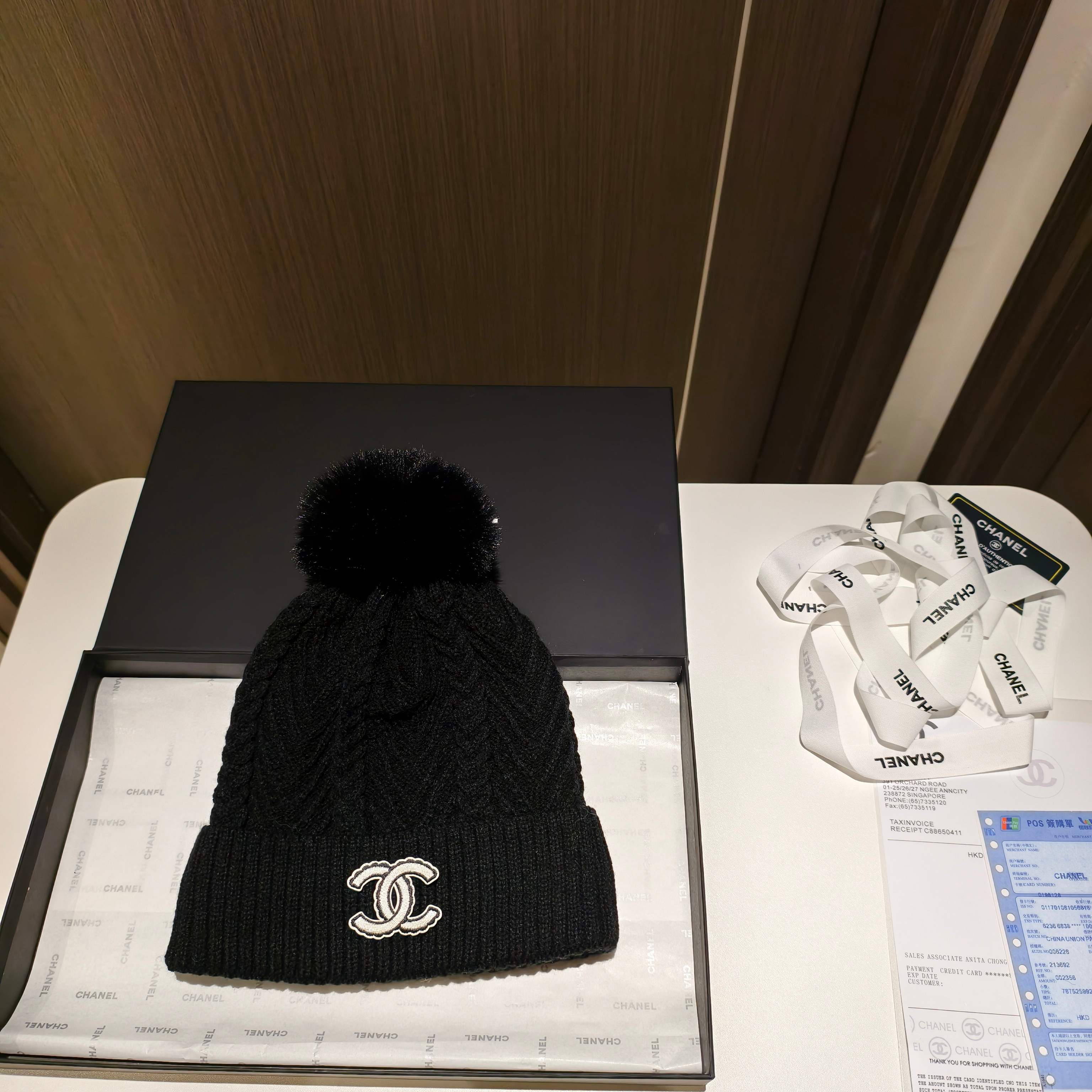 [TOP] CHANEL Knitted Hat - 4 Colour