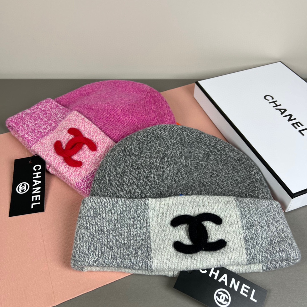 [TOP] CHANEL Knitted Hat - 2 Colour