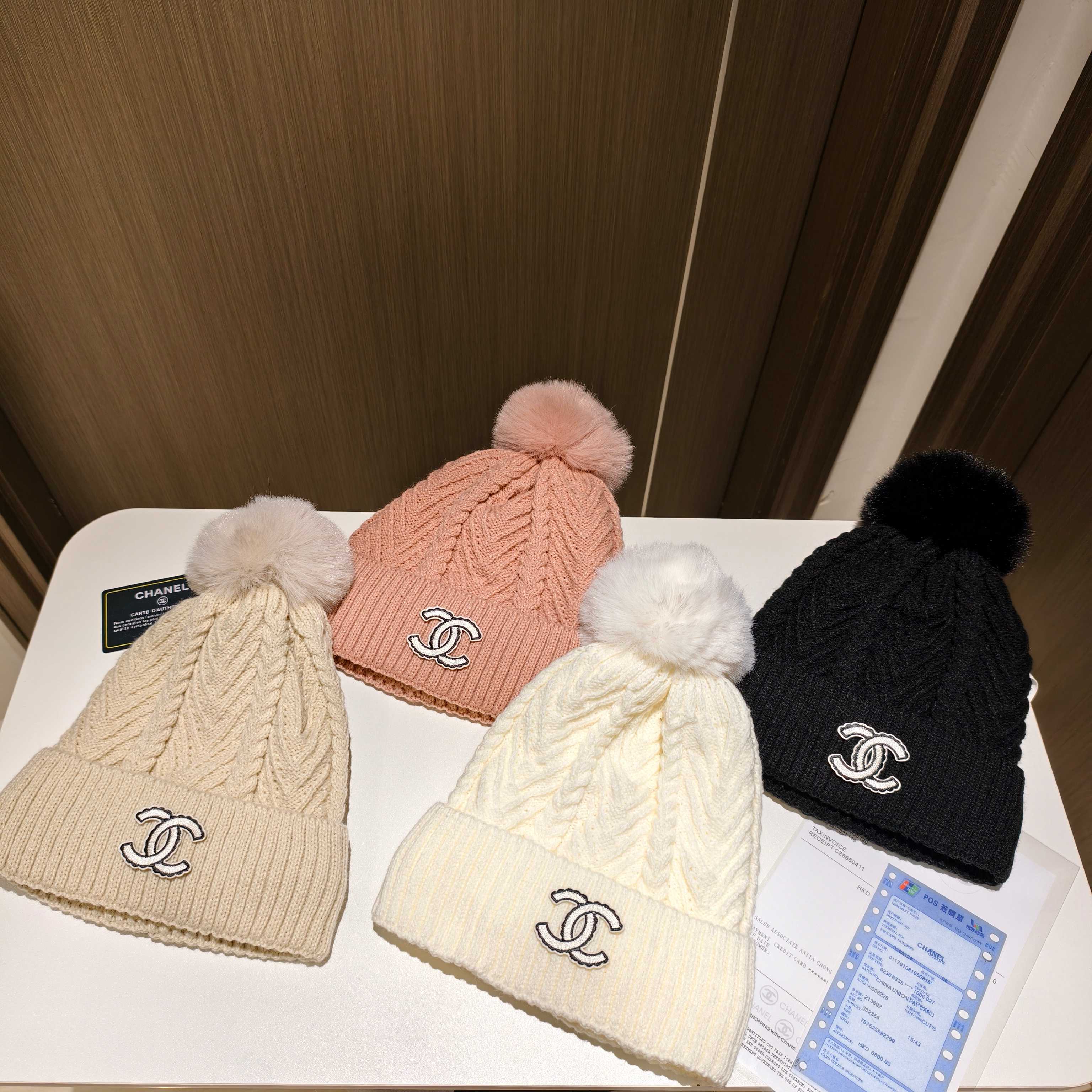 [TOP] CHANEL Knitted Hat - 4 Colour