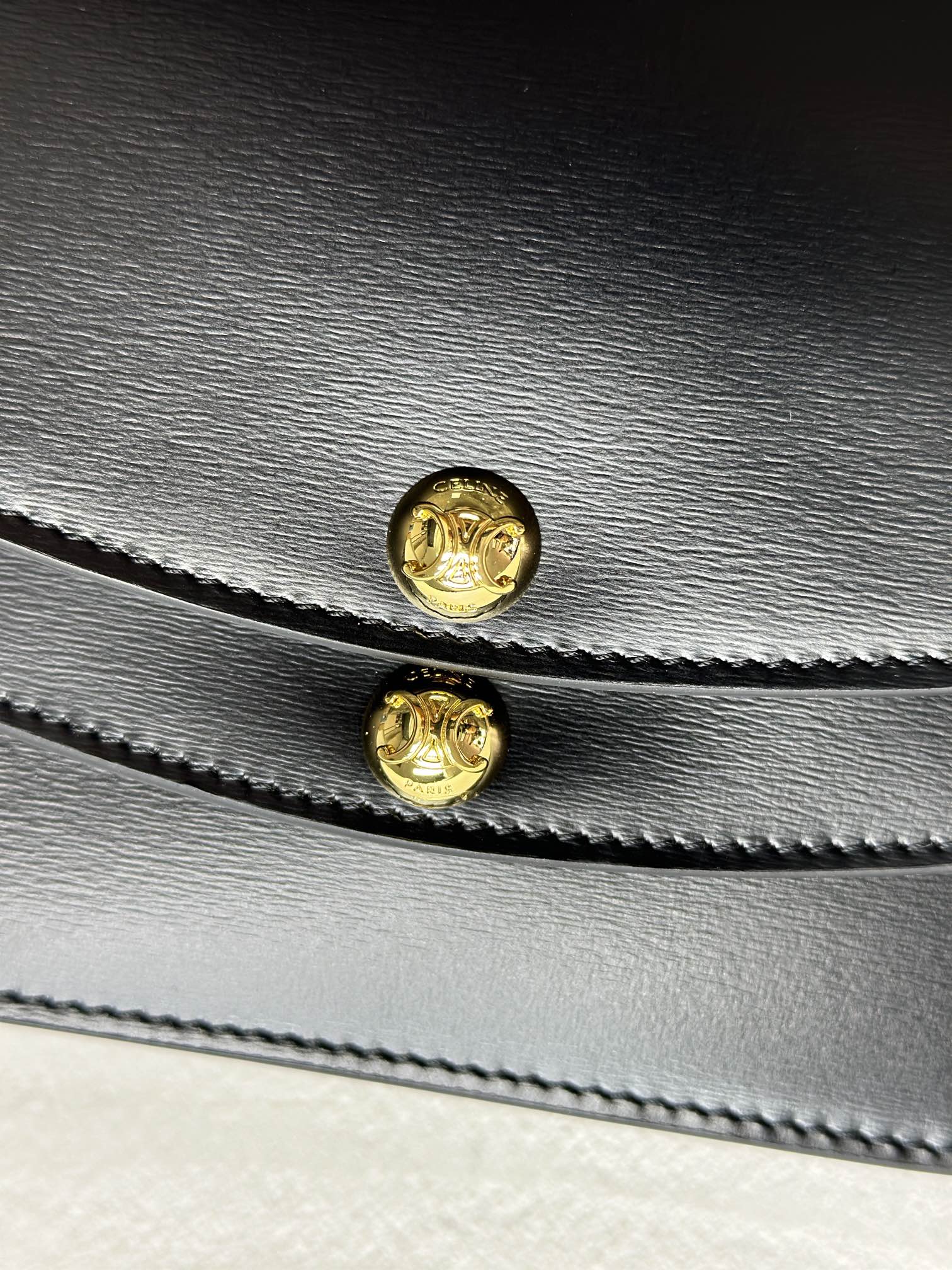 [TOP] CELINE Duo Shoulder Bag 20×13x6cm - Black