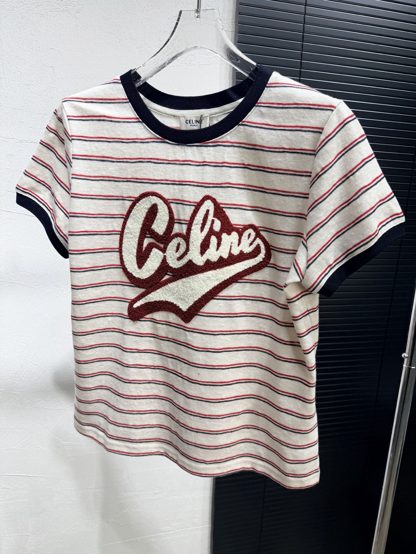 [TOP] CELINE T-Shirt - Red and White