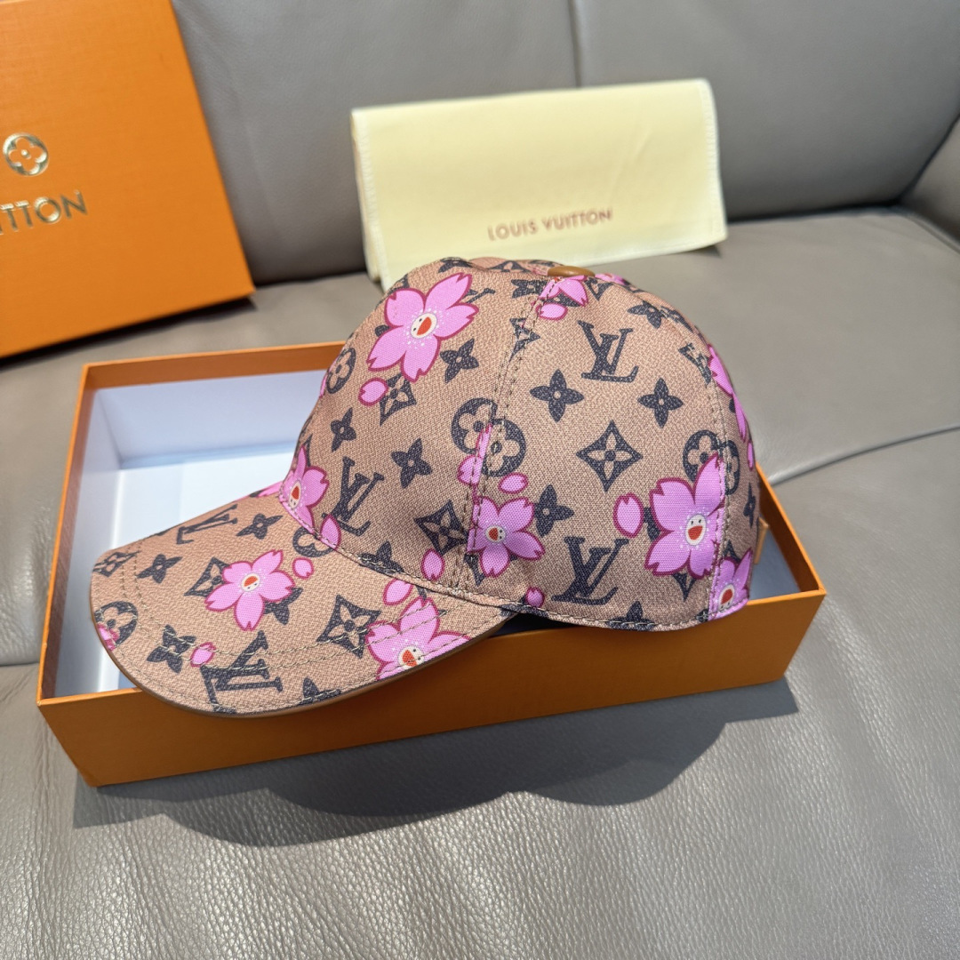 [TOP] Louis Vuitton LV  x TM MONOGRAM CHERRY BLOSSOM Cap - 4 Colors