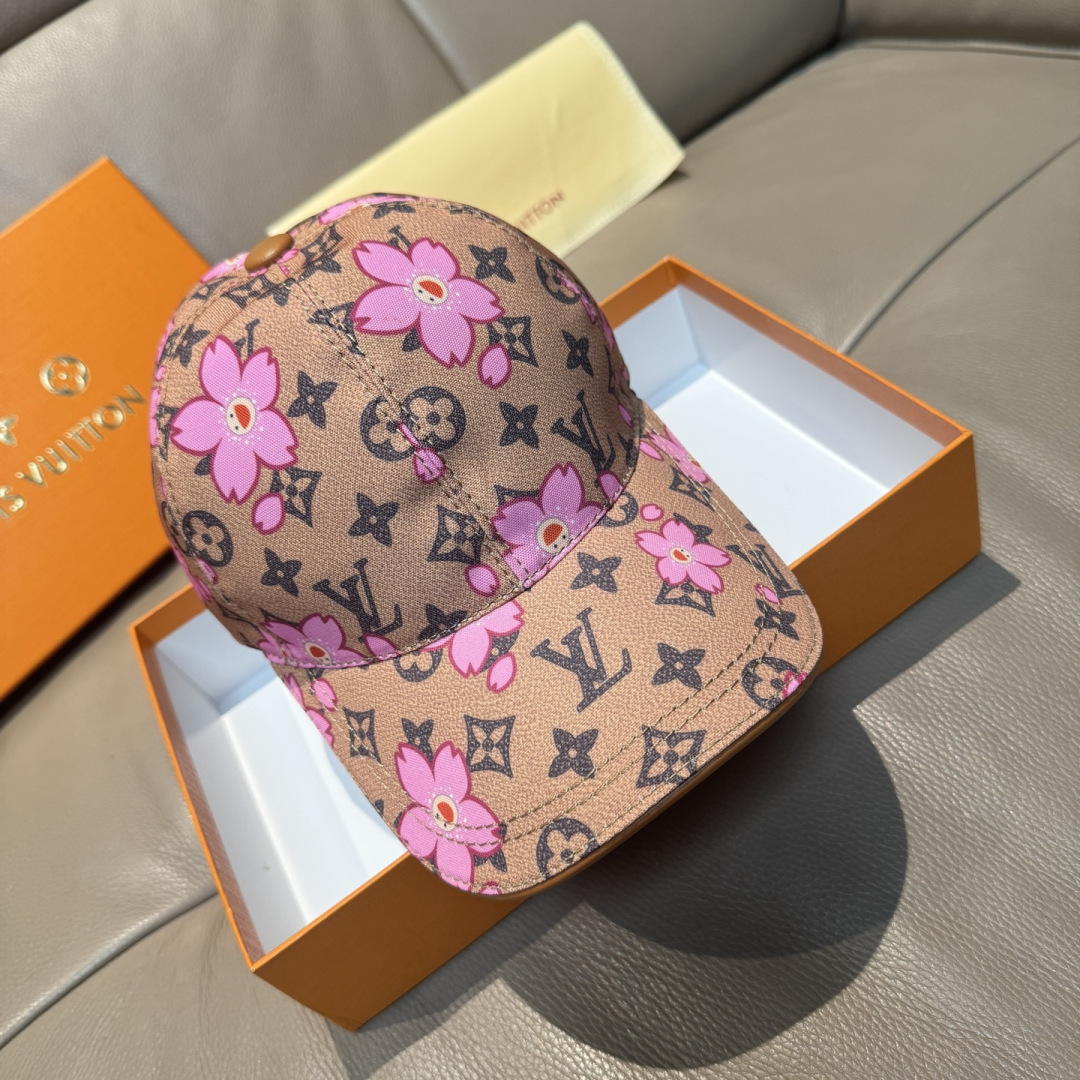 [TOP] Louis Vuitton LV  x TM MONOGRAM CHERRY BLOSSOM Cap - 4 Colors