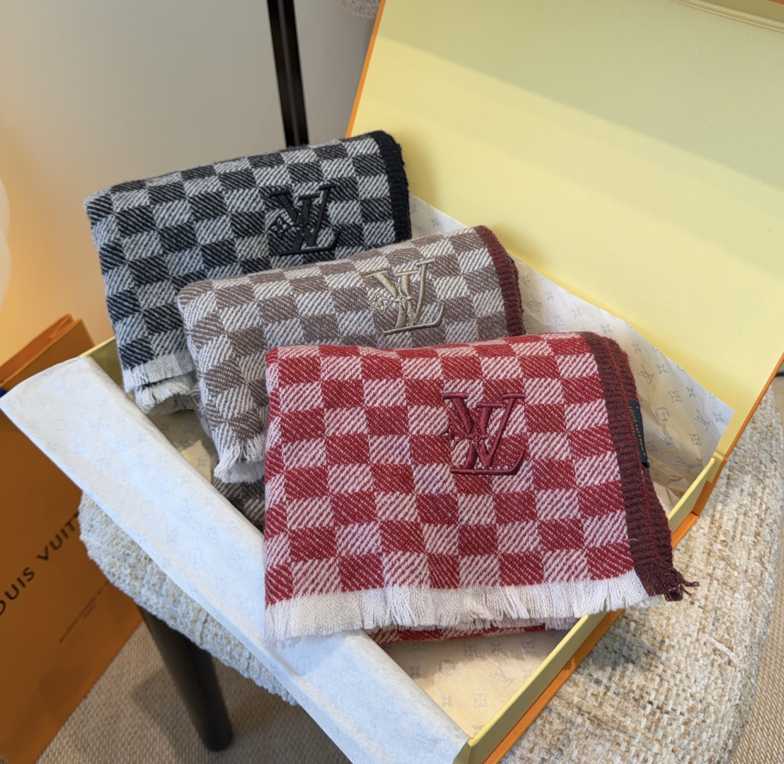 [TOP] Louis Vuitton LV Scarf 40*180cm - 3 Colors