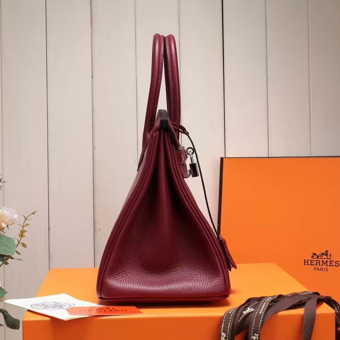 [TOP] HERMES Birkin Togo Leather 25cm/30cm/35cm - Rouge H & SHW