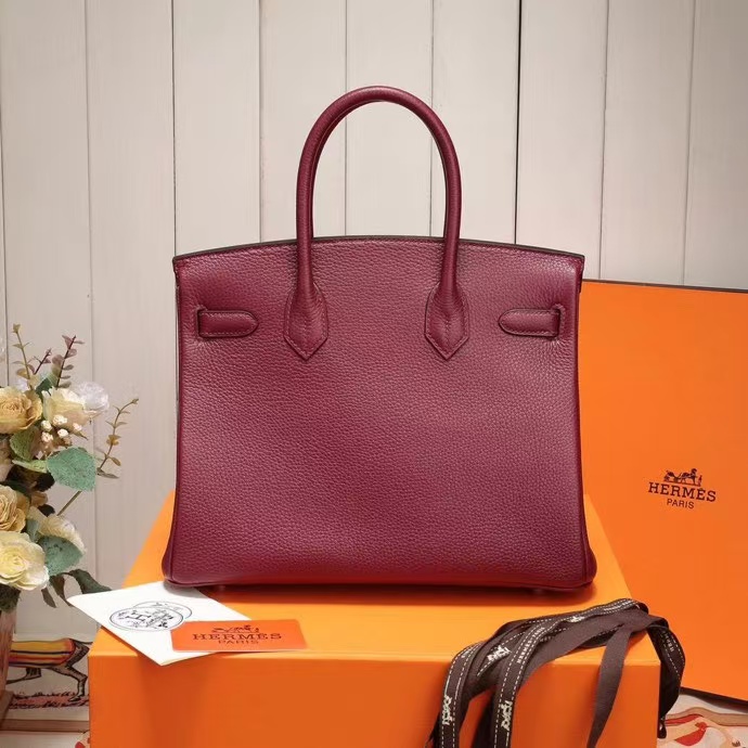 [TOP] HERMES Birkin Togo Leather 25cm/30cm/35cm - Rouge H & SHW