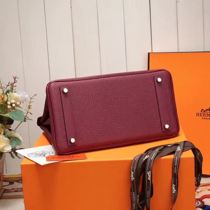 [TOP] HERMES Birkin Togo Leather 25cm/30cm/35cm - Rouge H & SHW