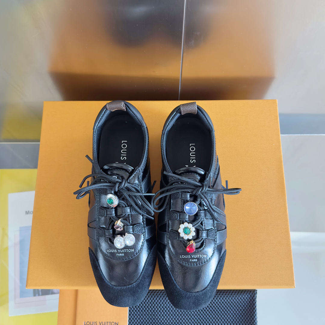 [TOP] Louis Vuitton LV Sneakerina Sneakers - Black