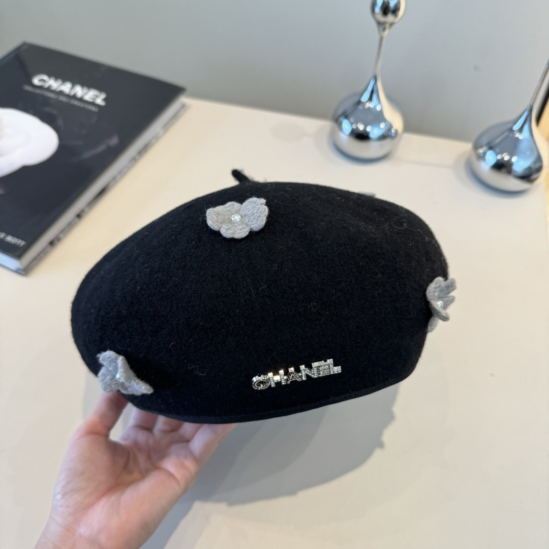 [TOP] CHANEL Beret Hat - 3 Colors