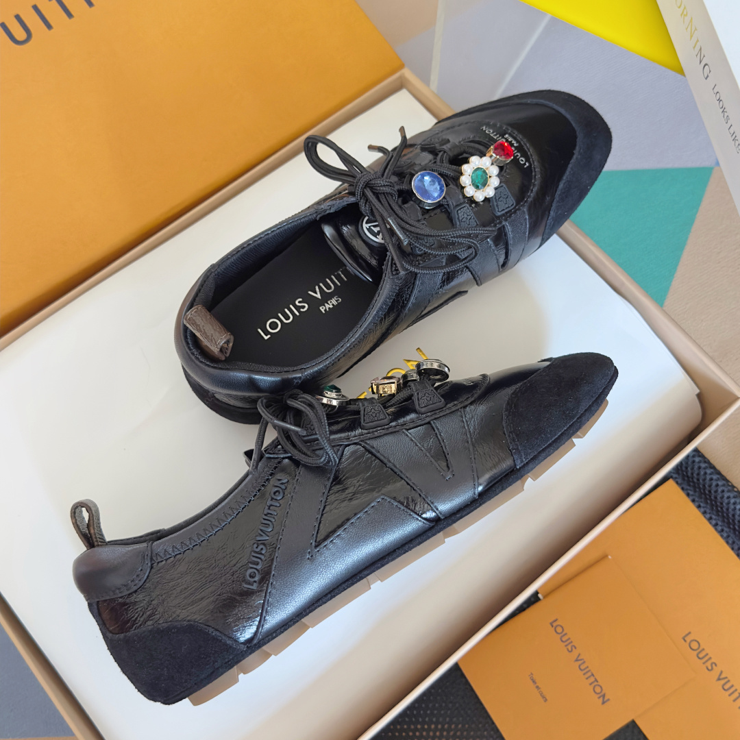 [TOP] Louis Vuitton LV Sneakerina Sneakers - Black
