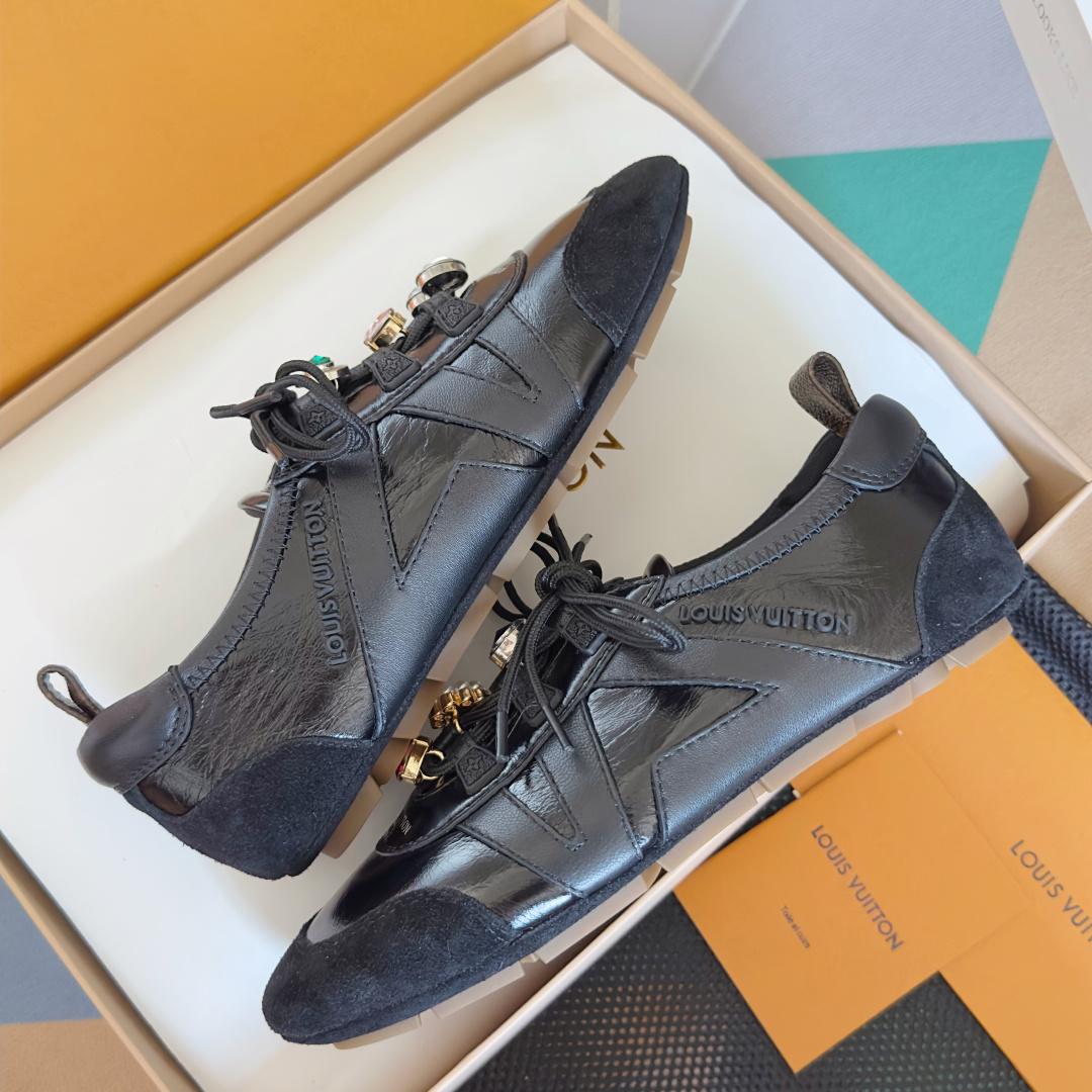 [TOP] Louis Vuitton LV Sneakerina Sneakers - Black