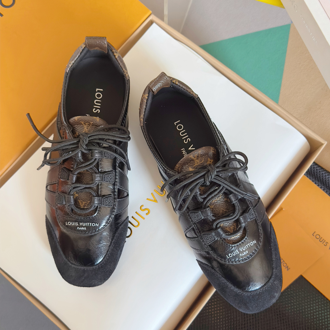 [TOP] Louis Vuitton LV Sneakerina Sneakers - Black