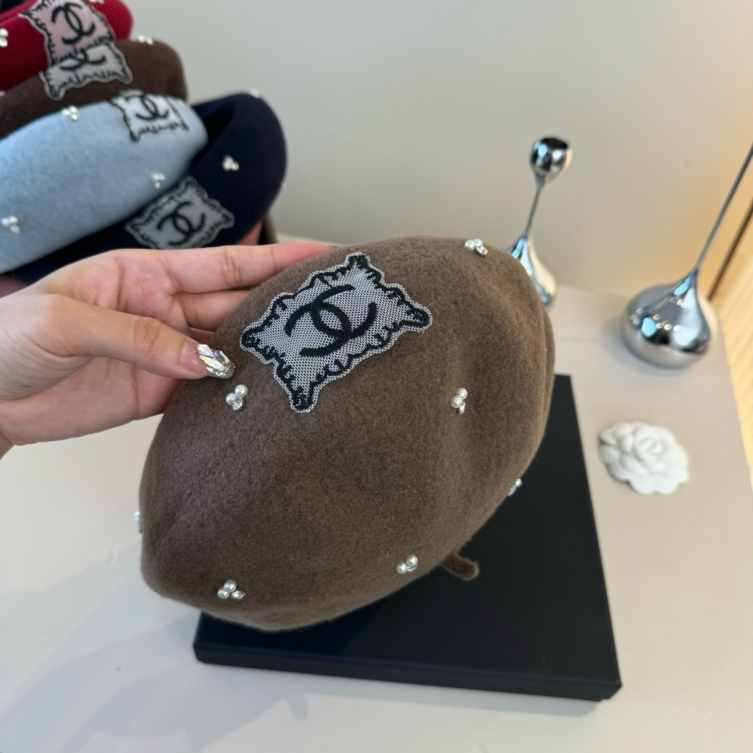 [TOP] CHANEL Beret Hat - 5 Colors