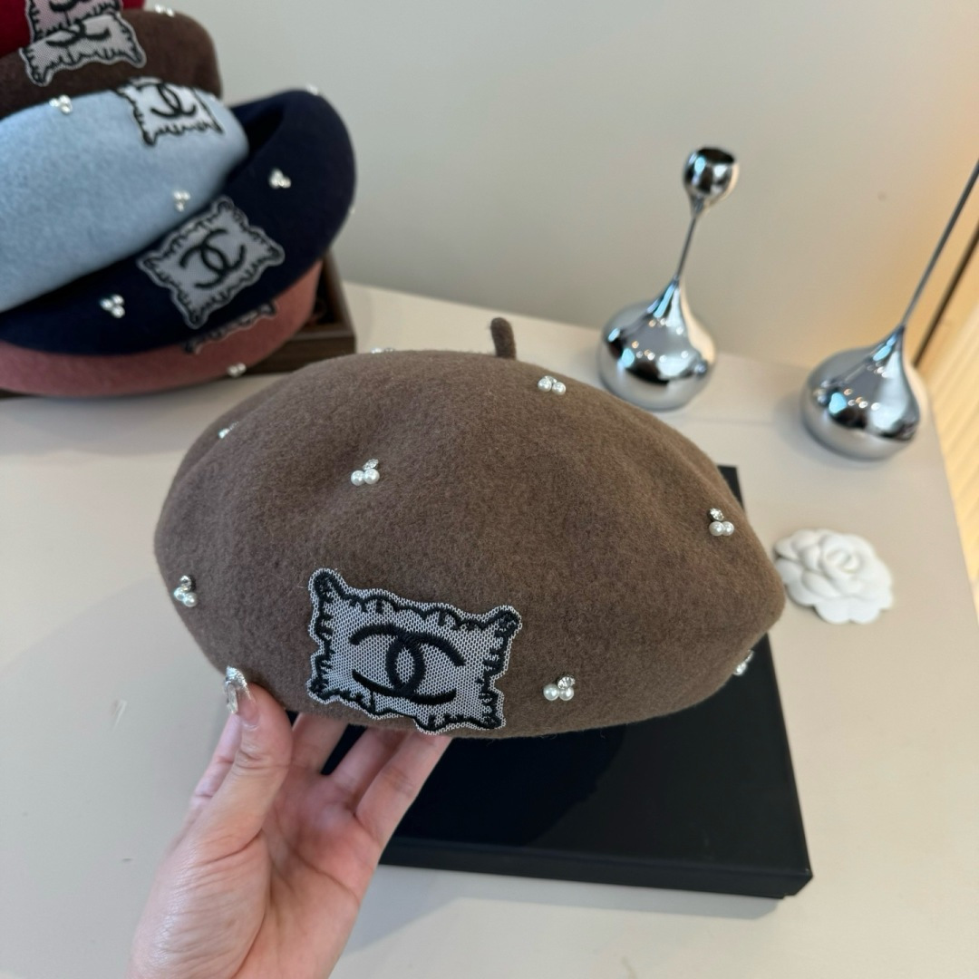 [TOP] CHANEL Beret Hat - 5 Colors