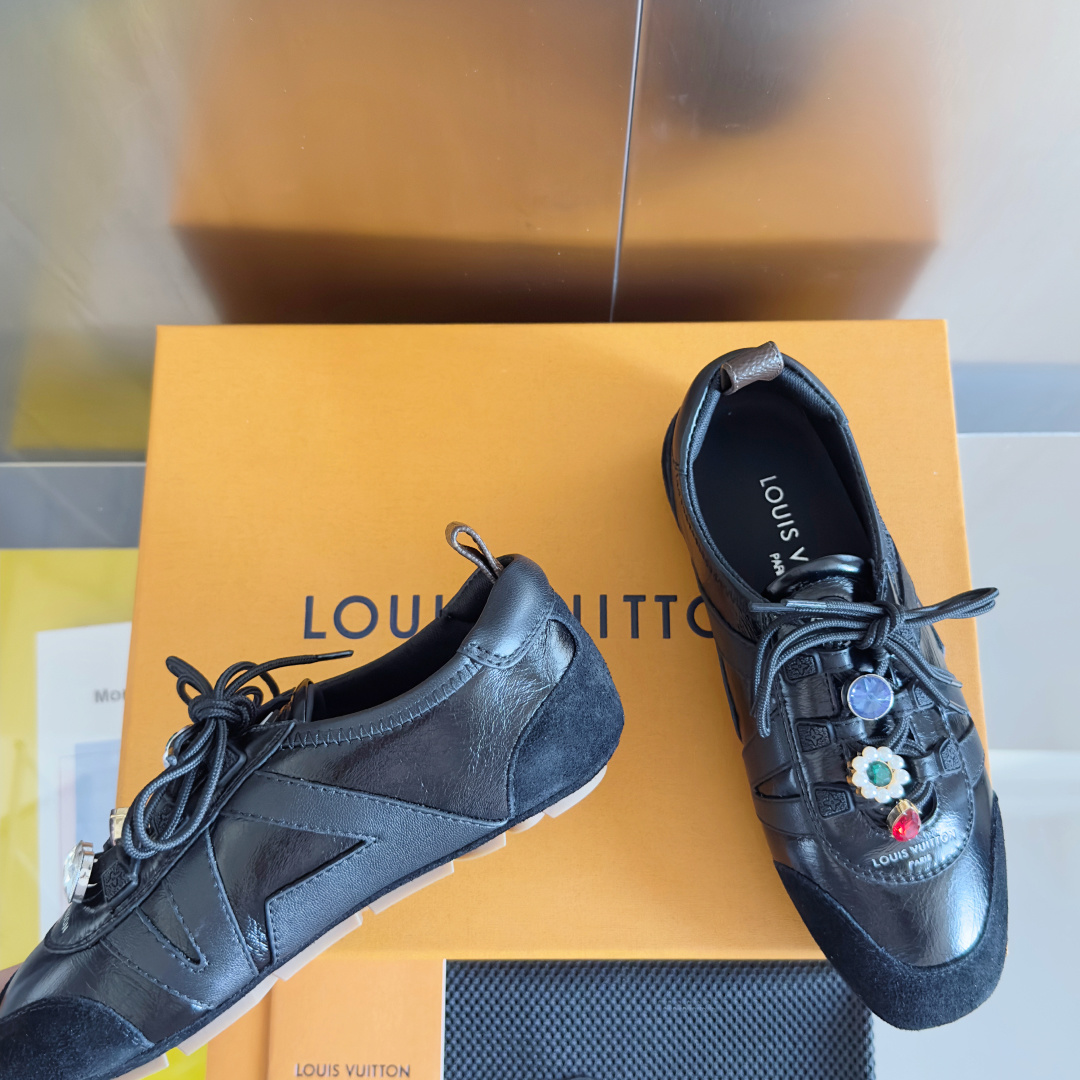 [TOP] Louis Vuitton LV Sneakerina Sneakers - Black