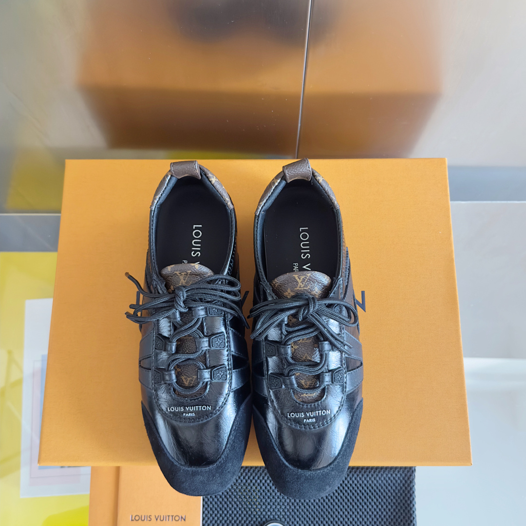 [TOP] Louis Vuitton LV Sneakerina Sneakers - Black - 711 Luxury