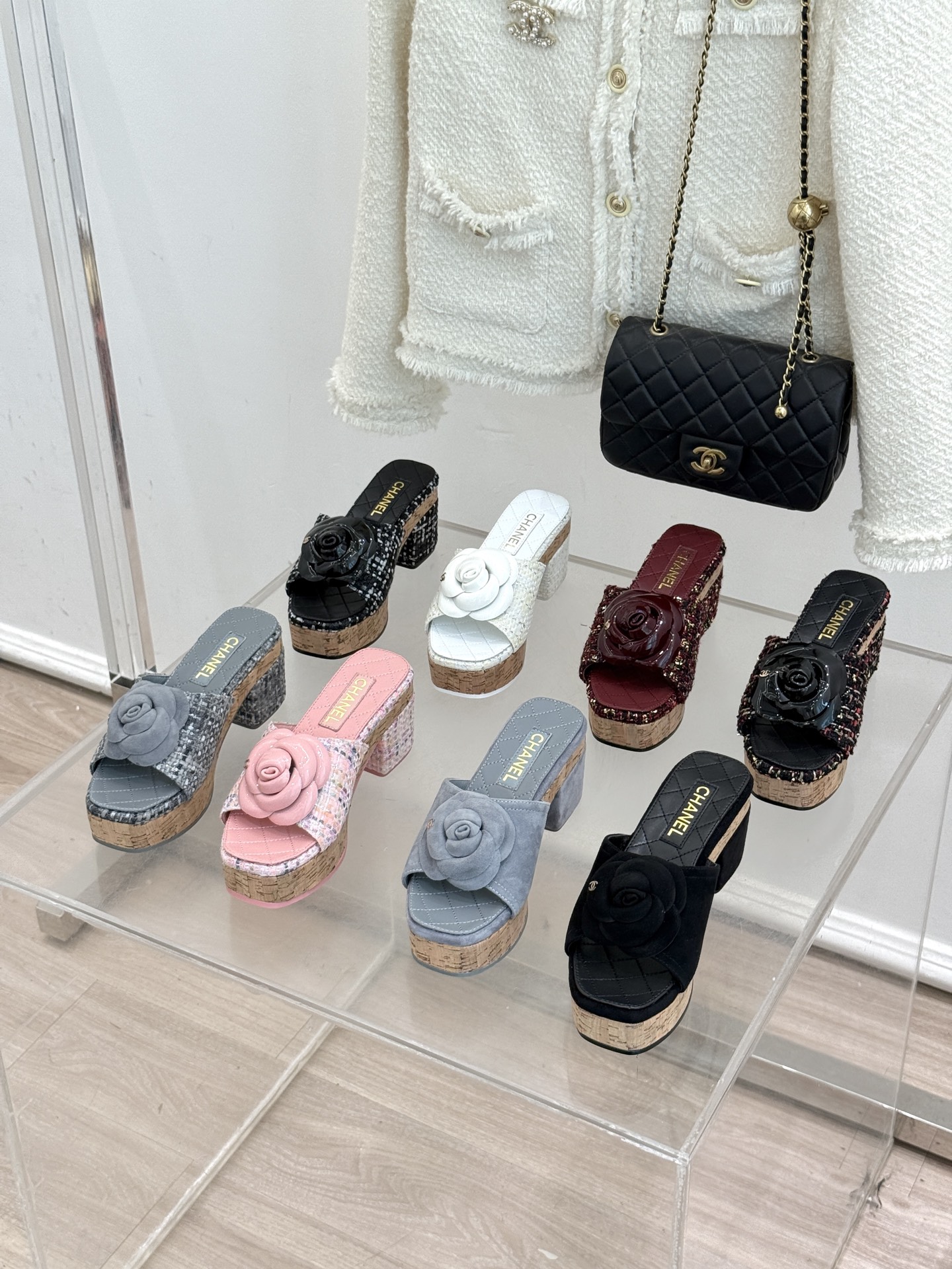 [TOP] CHANEL CC Thick Sole Slides - 8 Color