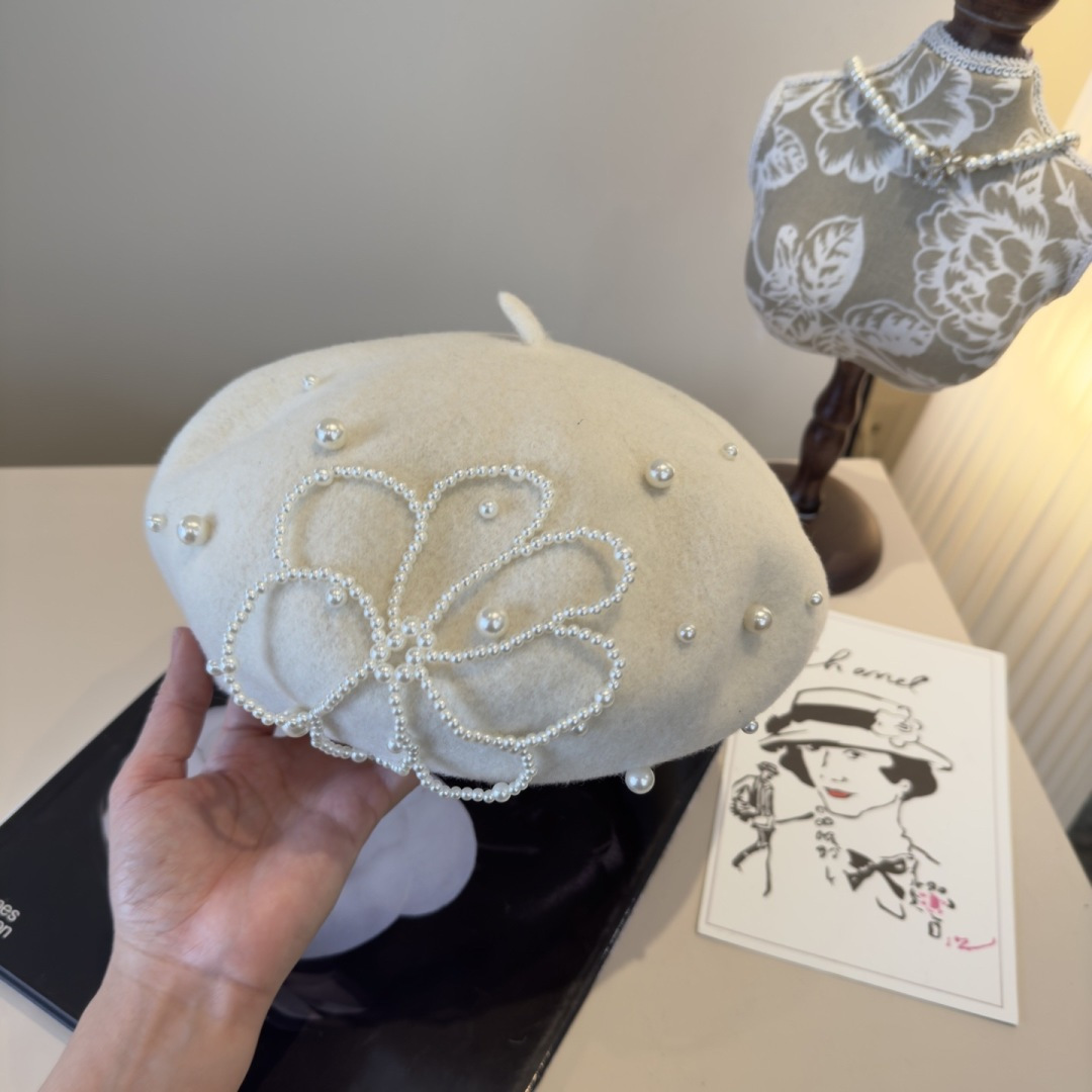 [TOP] CHANEL Beret Hat - 5 Colors