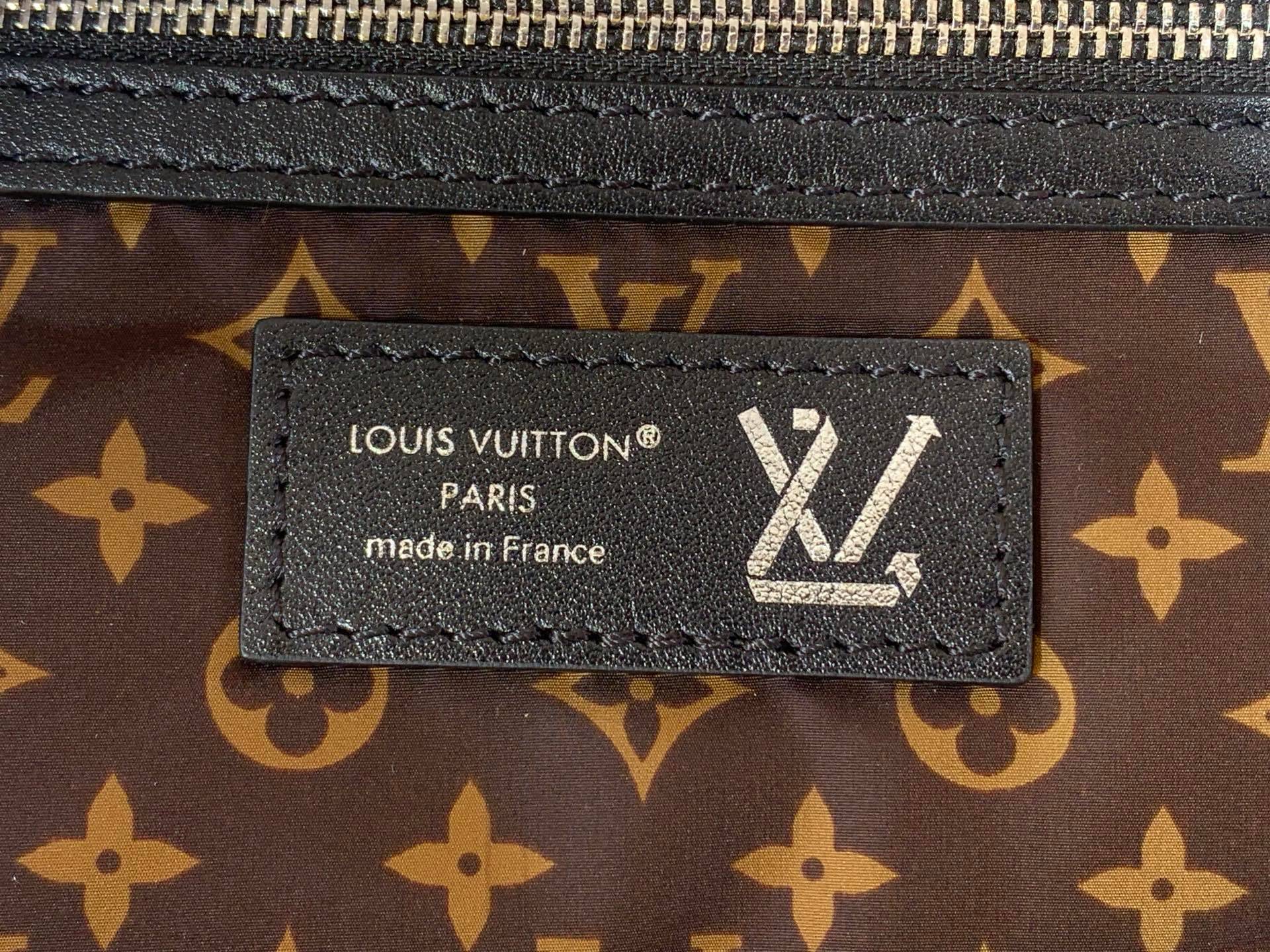 [TOP] Louis Vuitton LV Neverfull Inside Out MM Bag Monogram 18x32x56cm - Denim Gray