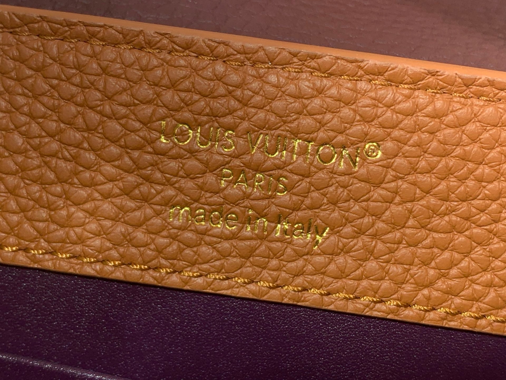 [TOP] Louis Vuitton LV Capucines Bag 21cm/27cm - Brown and Purple