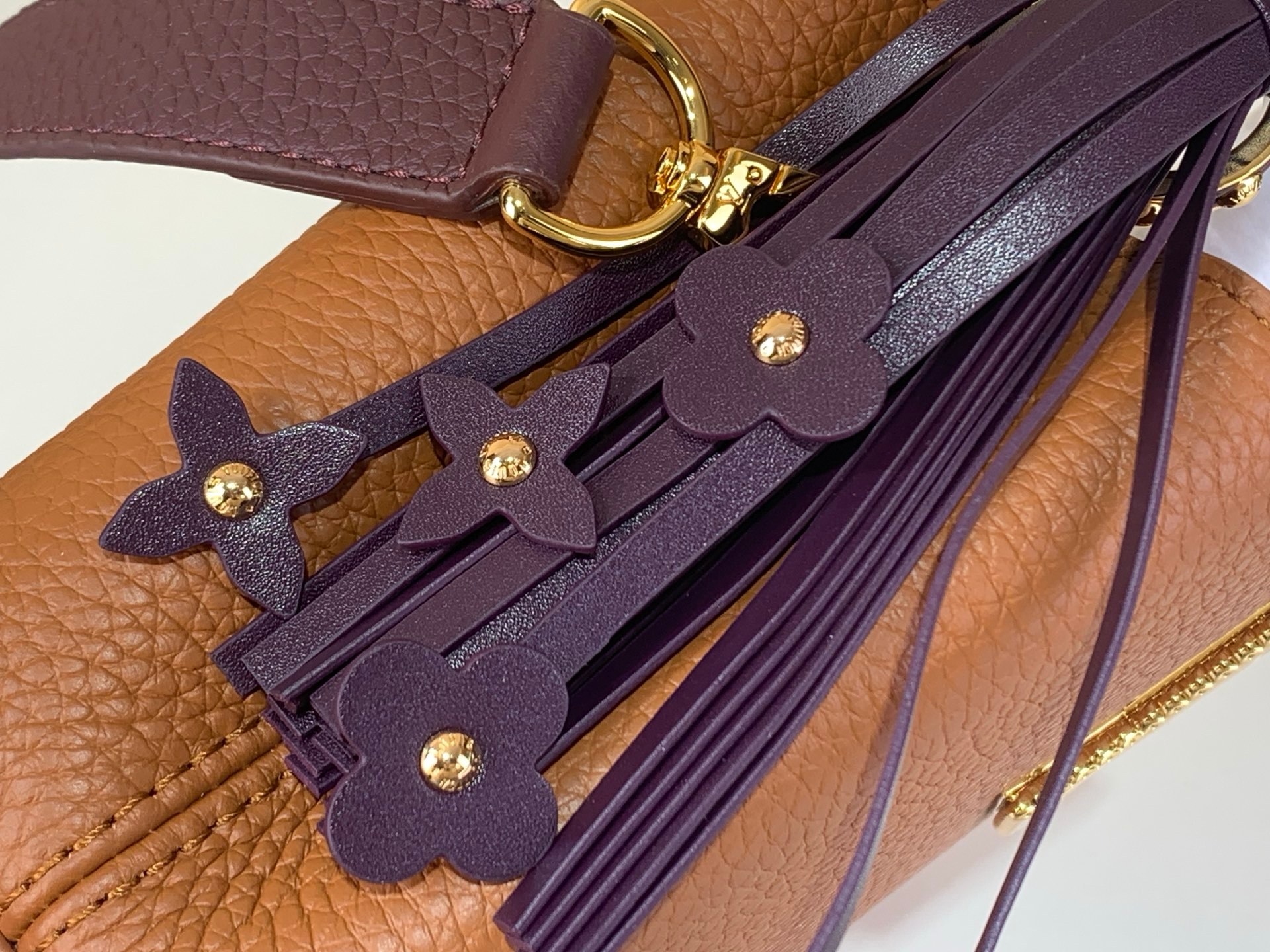 [TOP] Louis Vuitton LV Capucines Bag 21cm/27cm - Brown and Purple