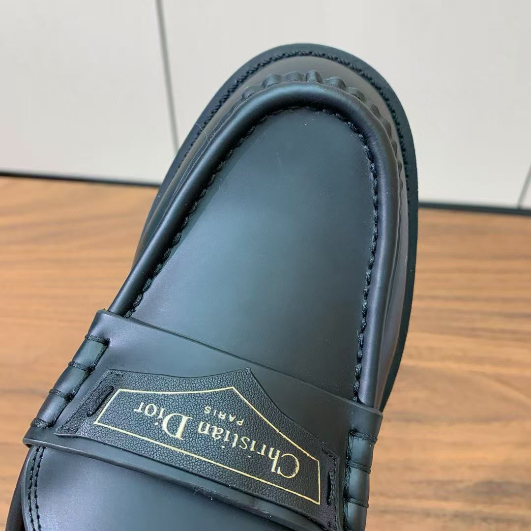 [TOP] Christian Dior Loafer Mules - Black