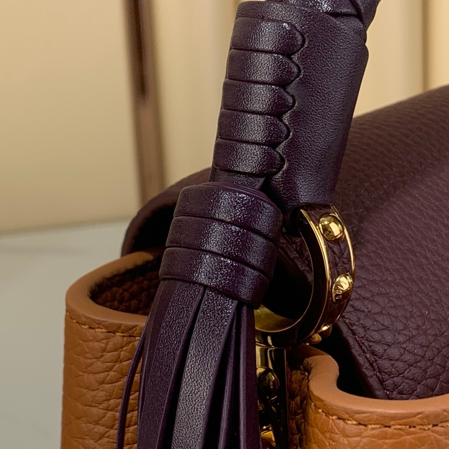 [TOP] Louis Vuitton LV Capucines Bag 21cm/27cm - Brown and Purple