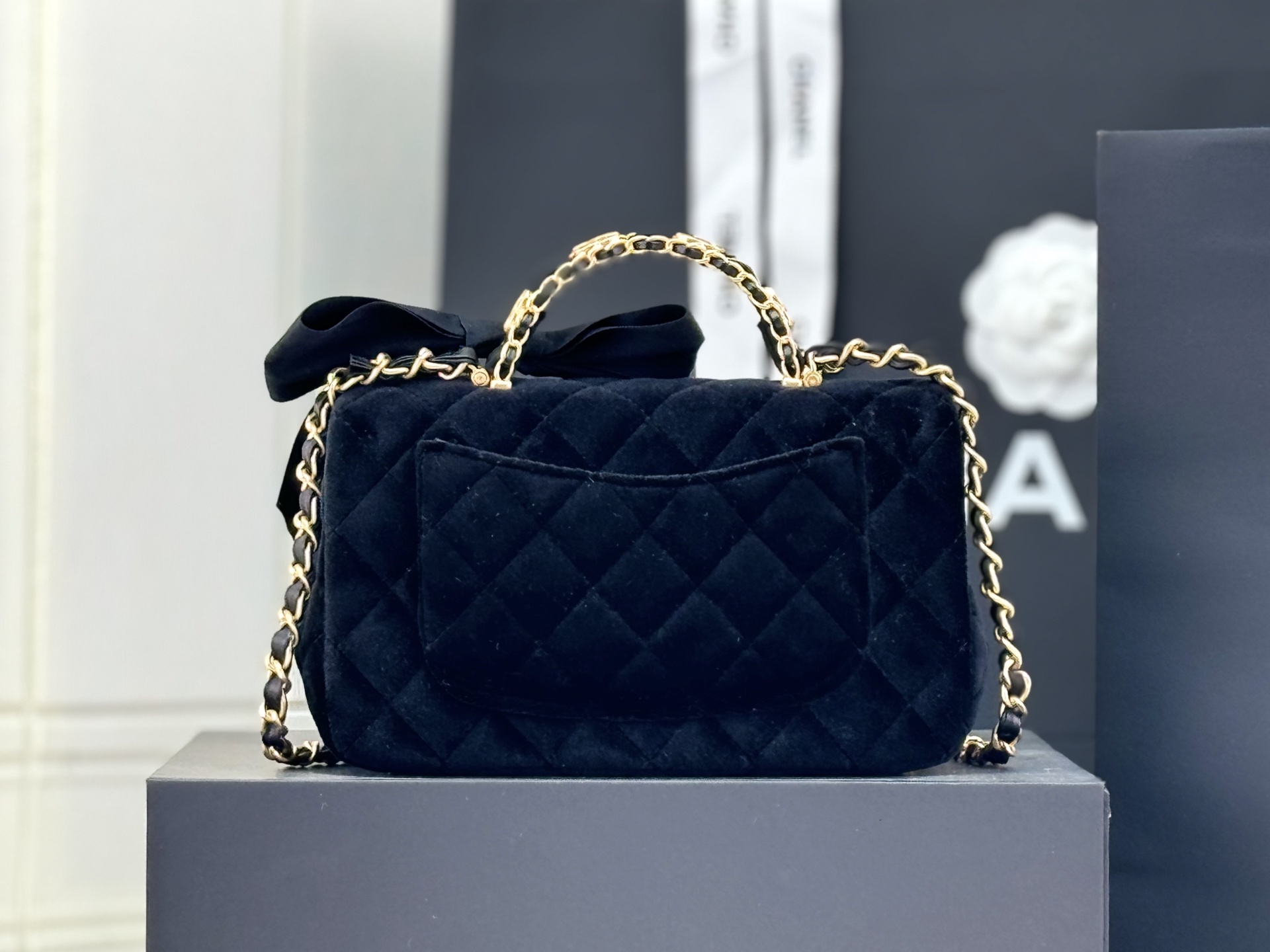 [TOP] CHANEL Flap Bag with Handle 20x13x6cm - 2 Color - 711 Luxury