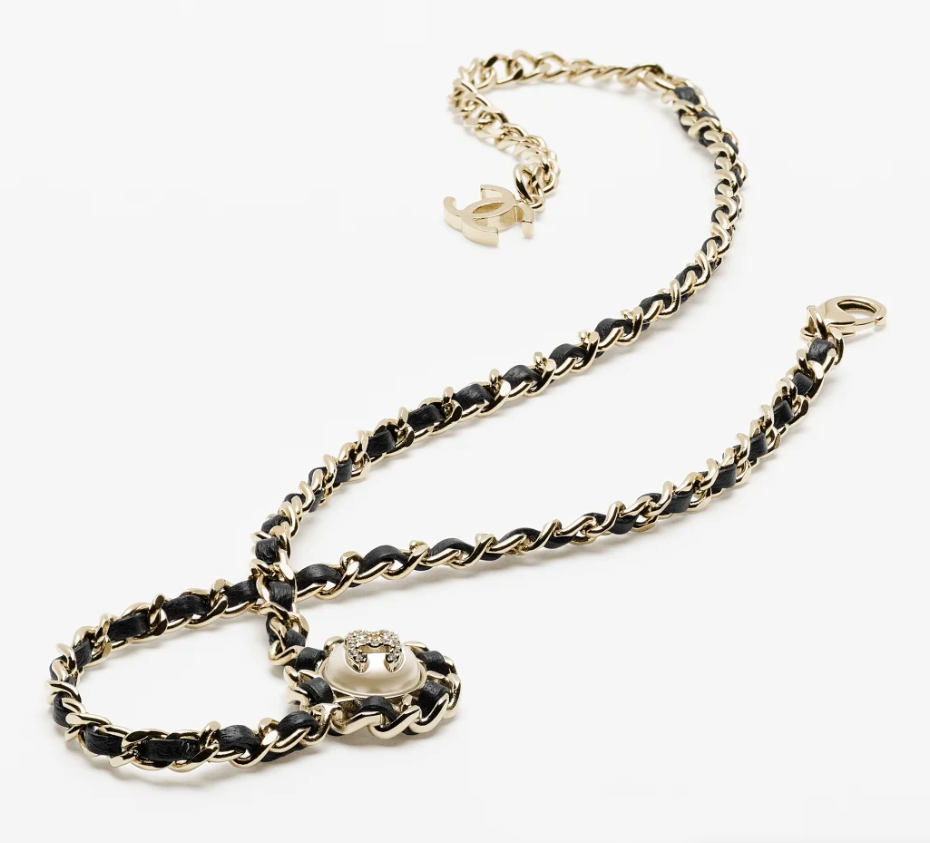 [TOP] CHANEL Long Necklace - Gold and Black