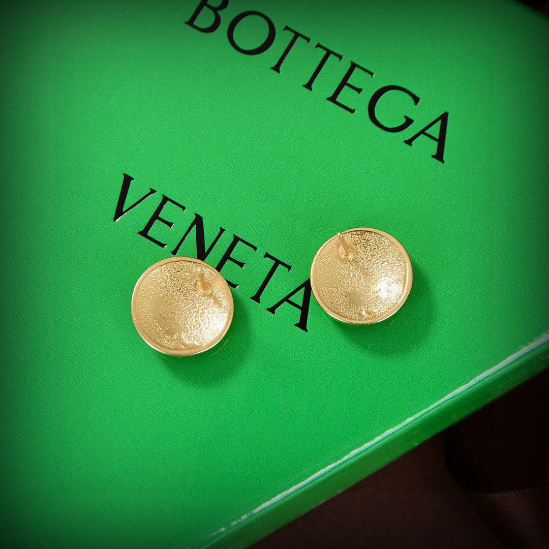 [TOP] Bottega Veneta BV Earring - Black And Gold