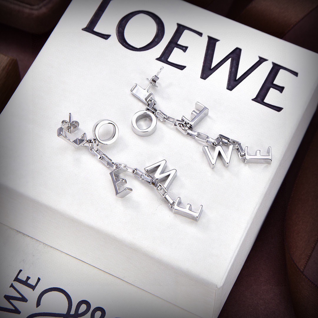 [TOP] LOEWE Earrings - Sliver