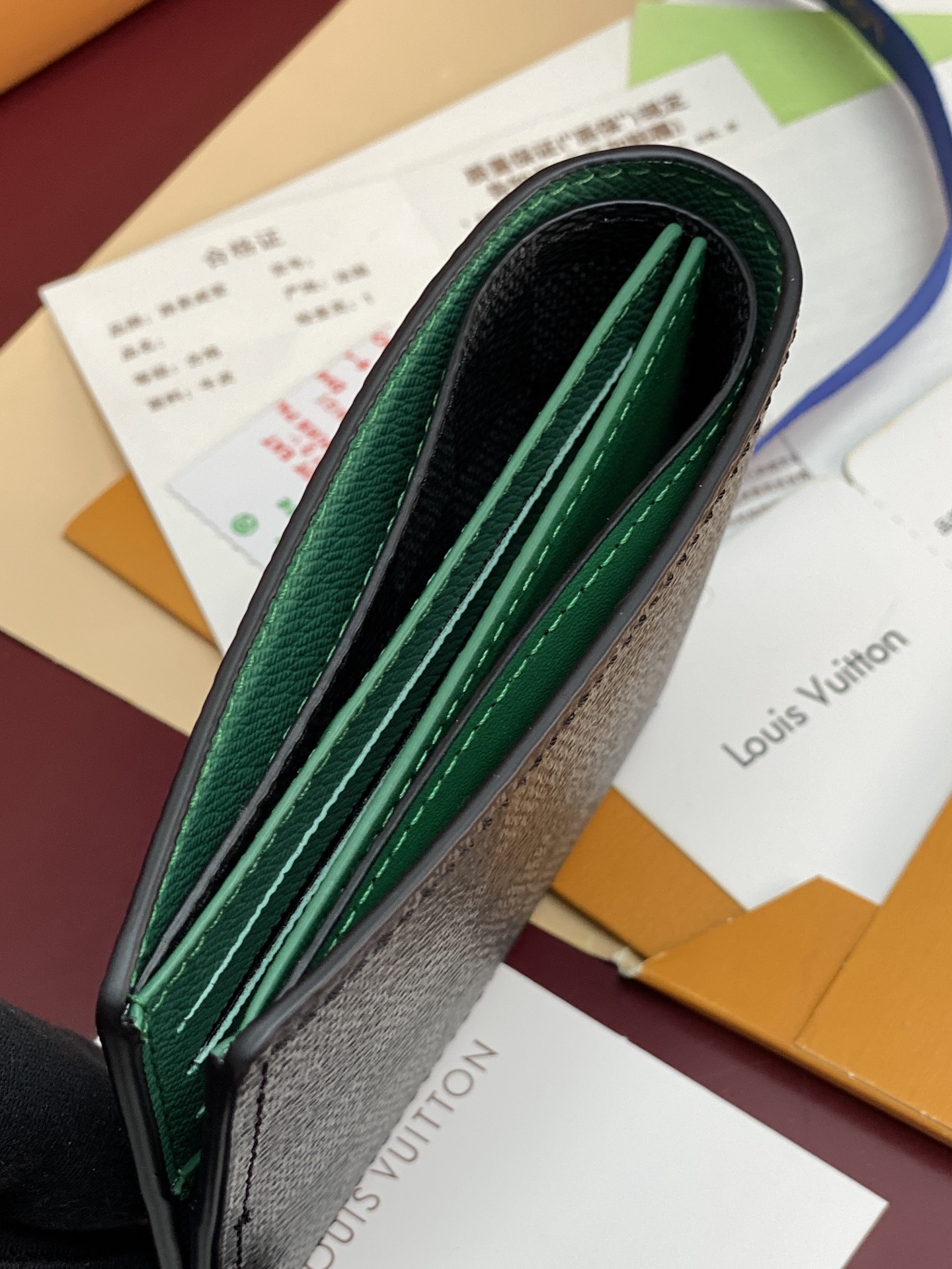 [TOP] Louis Vuitton LV Monogram  Wallet 12/9cm - Black