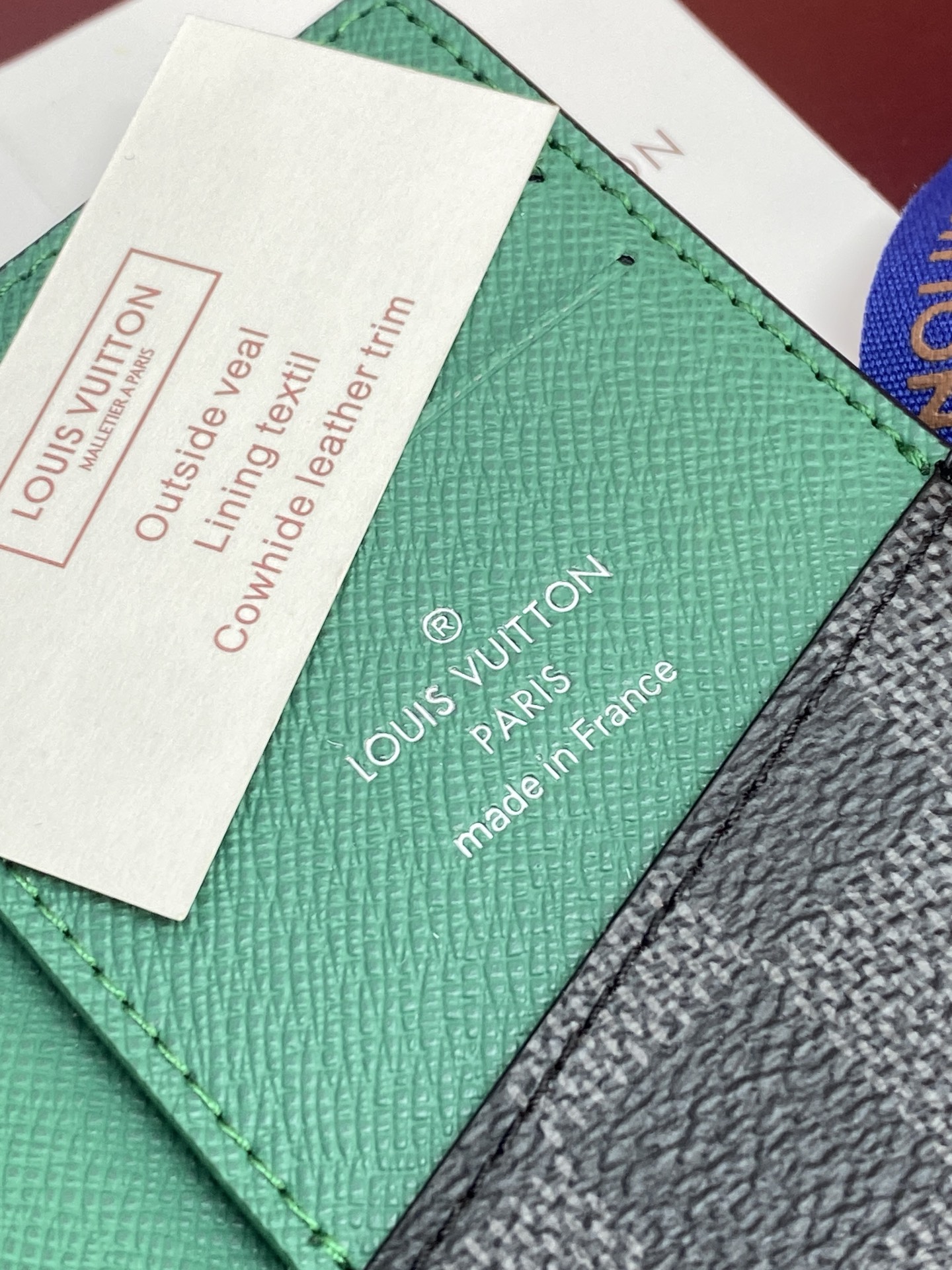 [TOP] Louis Vuitton LV  Card Holder Cowhide 11x8cm - Black